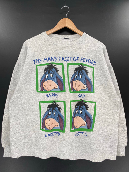 00’ DISNEY EEYORE  Size No tag (Approx.M-L) Vintage Sweat-Shirt /k5433