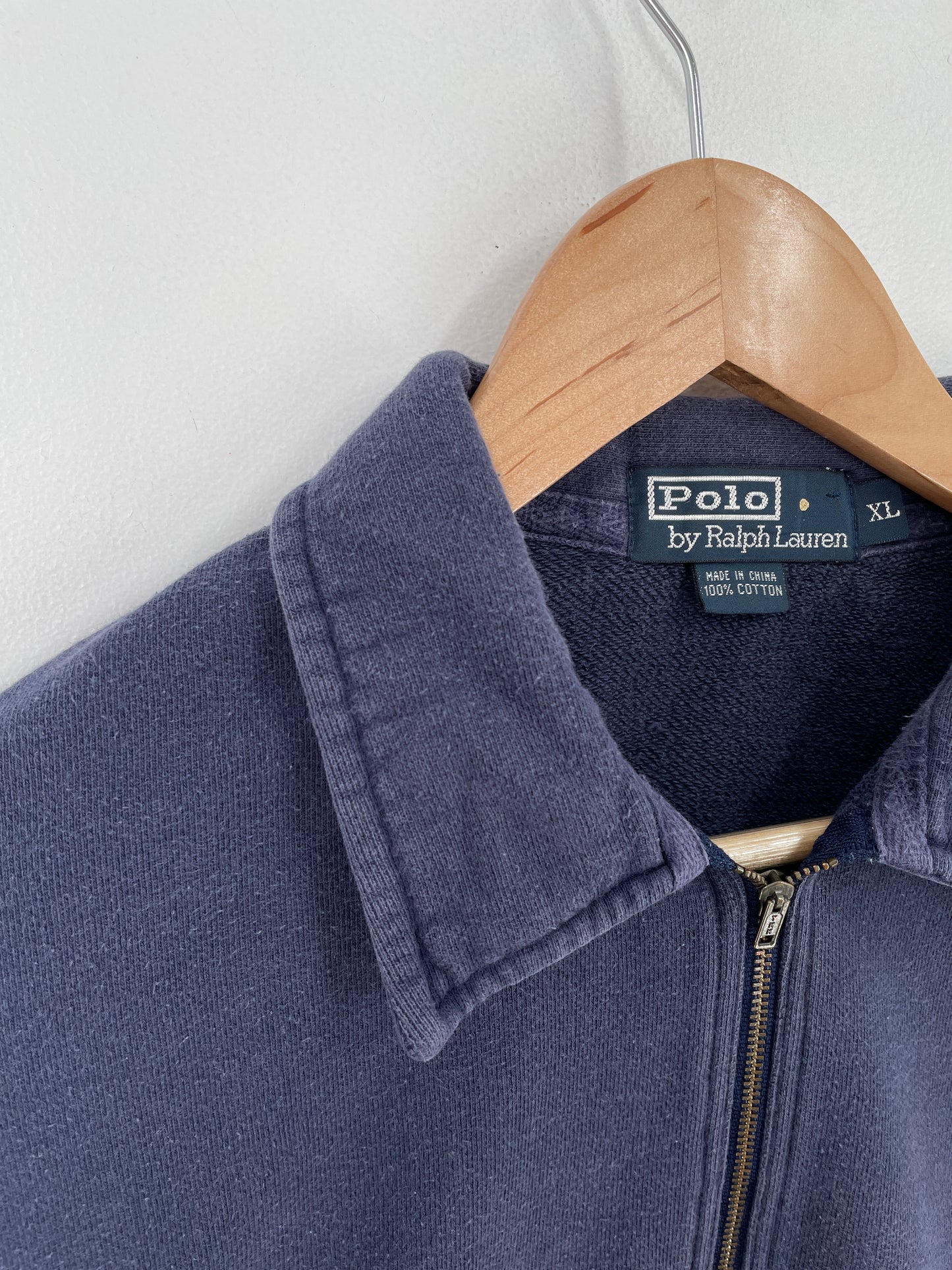 90’s POLO RALPH LAUREN Size XL Vintage Half Zip-up Sweat-shirt / A9292