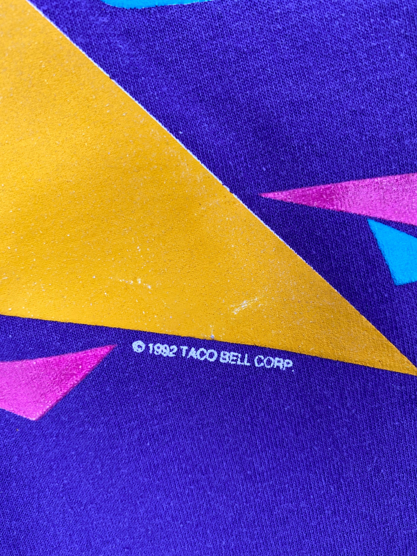 1992 TACO BELL Made in USA Size XXL Vintage T-Shirt / A4967