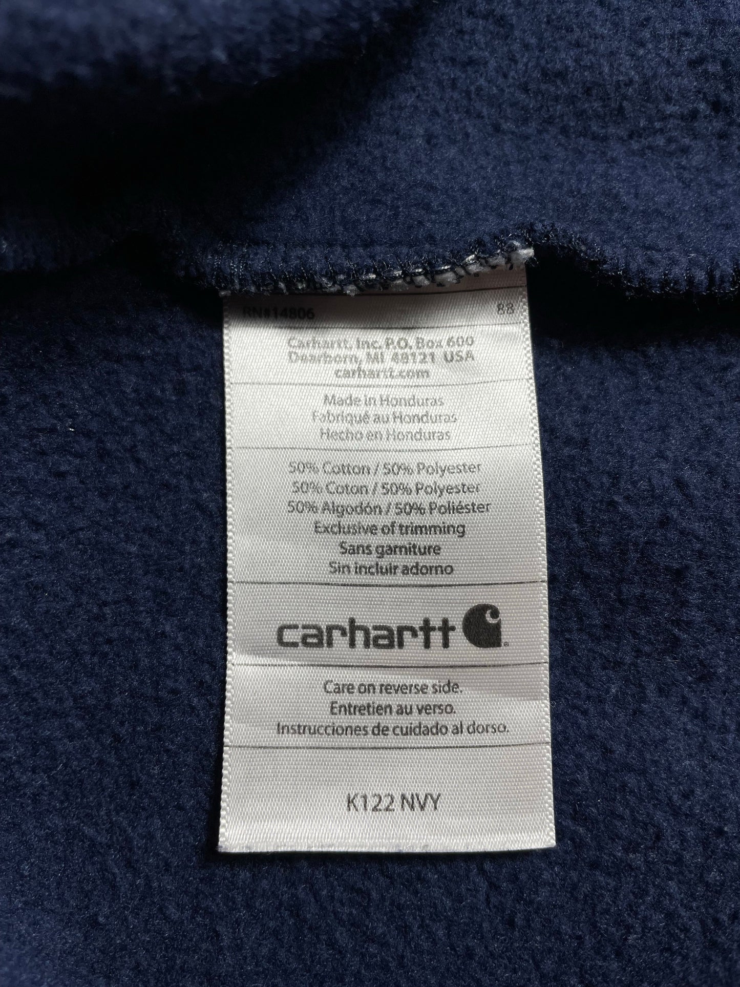 .Vintage CARHARTT Size XXL Zip-up Hoodie Sweat-Shirt / A6852