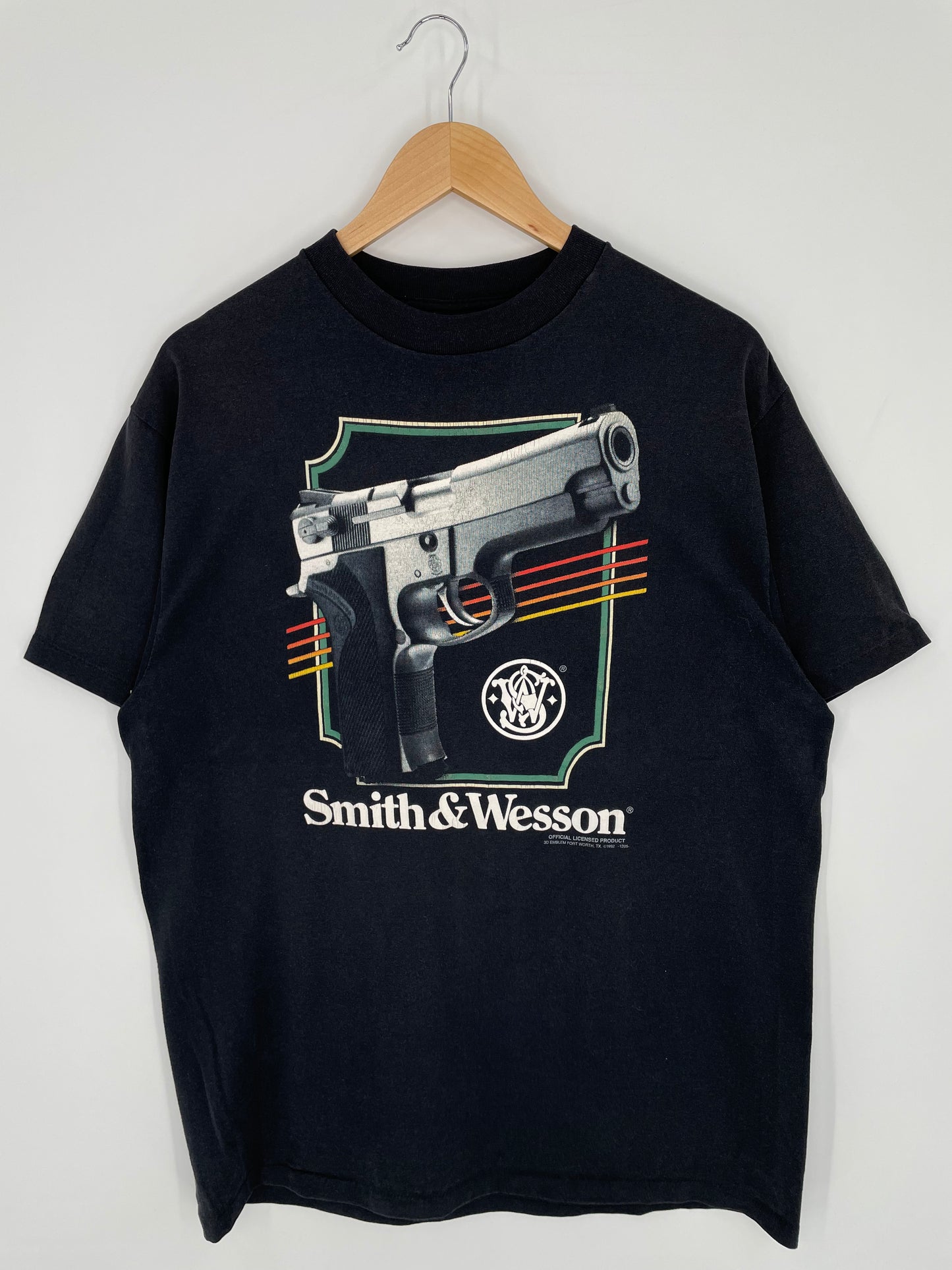 1992 SMITH & WESSON Made in USA Size XL Vintage T-Shirts / K9970