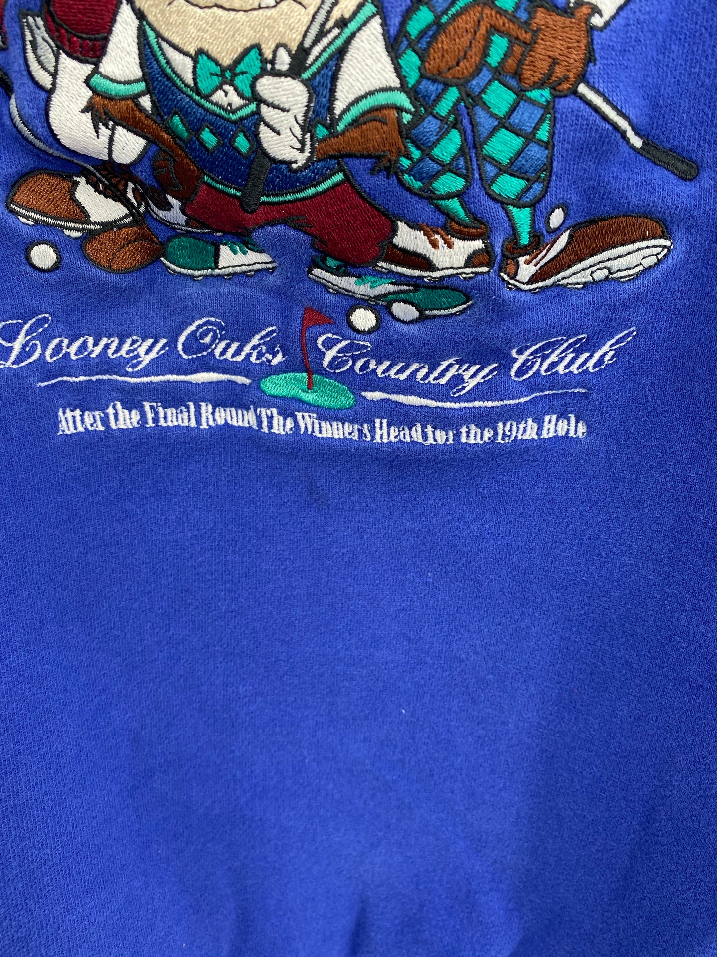 1994 LOONEY TUNES GOLF Size XXL Vintage Sweat-shirt / K9205