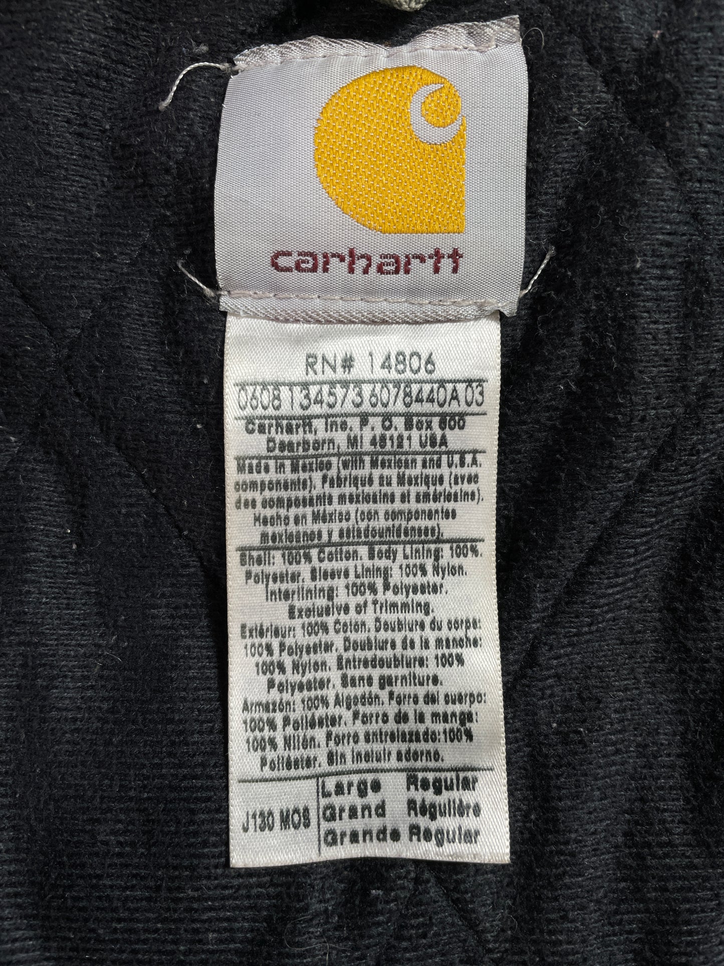 Vintage CARHARTT Size L Duck Jacket / E2969J