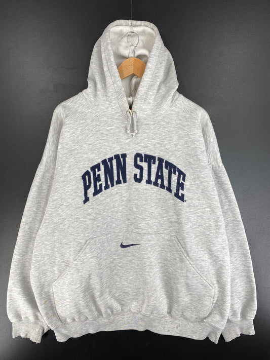 90’s NIKE x PENN STATE Size XXL Vintage College Hoodie Sweat-Shirt / E3719S