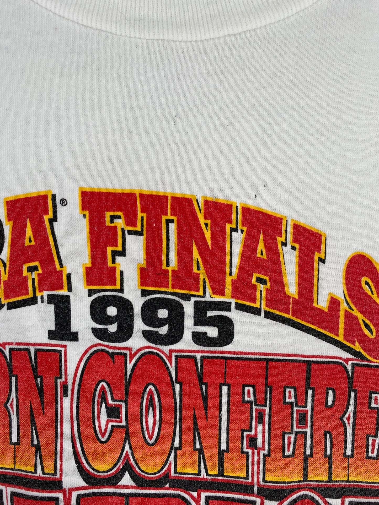 .1995 HOUSTON ROCKETS NBA FINALS Made in USA Size XL Vintage NBA T-Shirt / E6087T