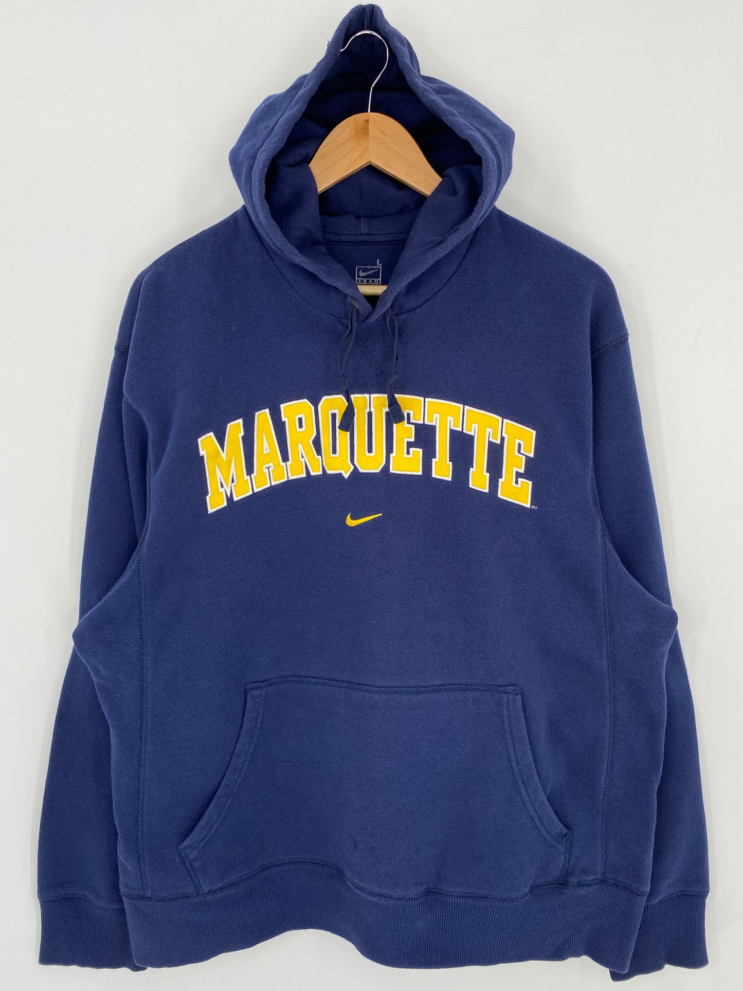 00’ NIKE MARQUETTE Size L Vintage Hoodie Sweat-shirt / K6349
