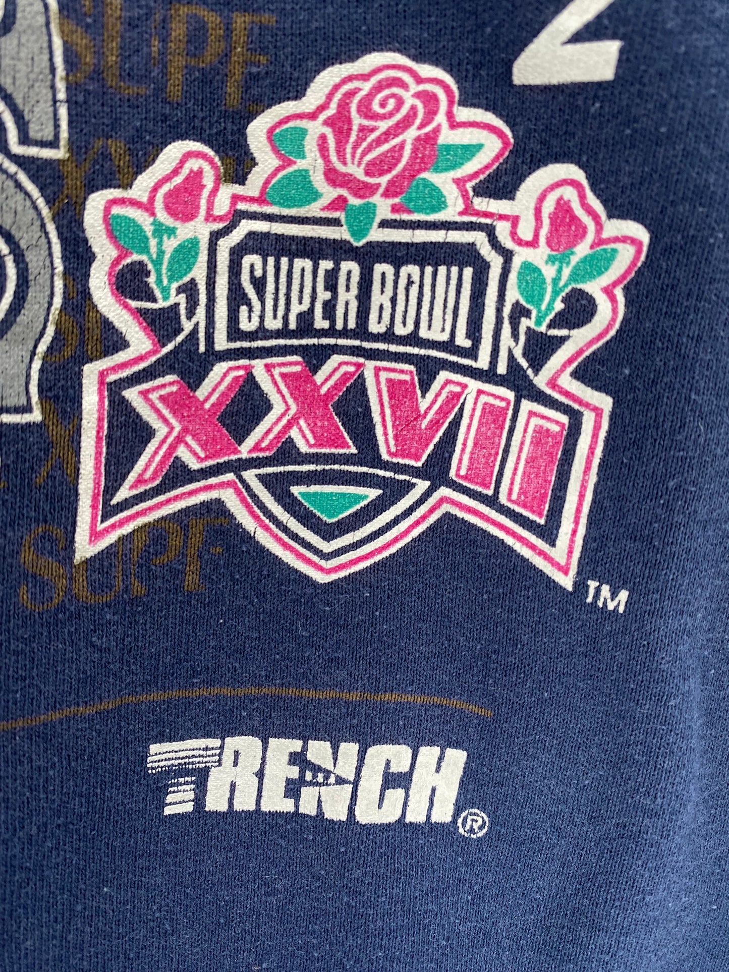 1992 DALLAS COWBOYS Made in USA Size XL Vintage NFL Sweat-Shirt / K6263