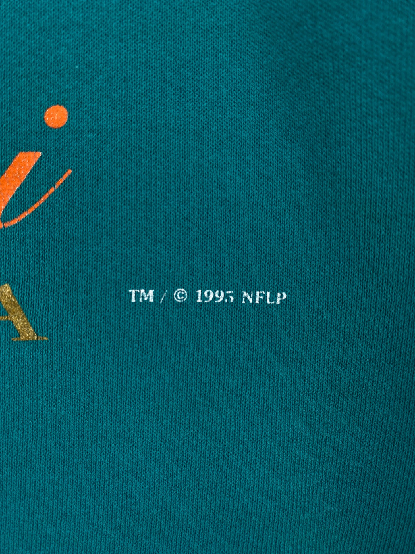 1995 MIAMI DOLPHINS Made in USA Size XXL Vintage NFL Sweat-Shirt / E3926S