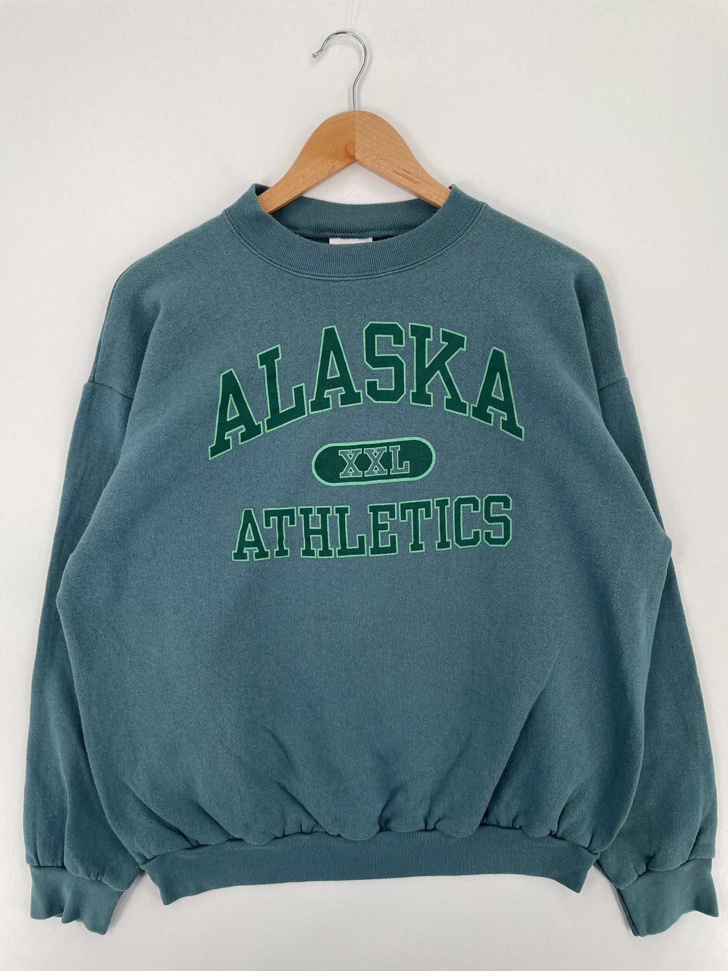 90’s ALASKA ATHLETICS Size L Vintage Sweat-Shirt / A1822