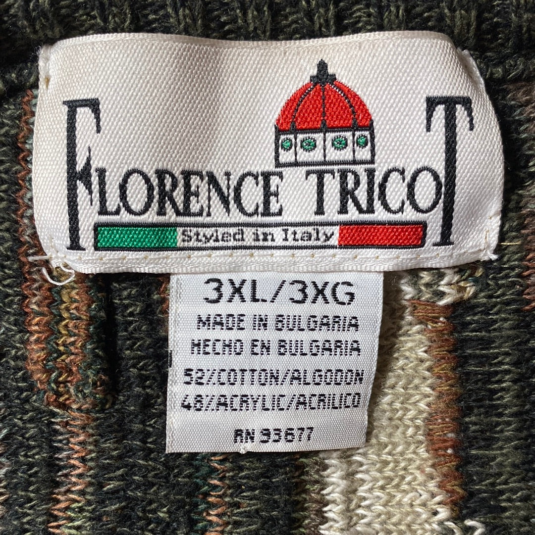 Vintage 3D COOGI- Style Size XXXL Knit Sweater / E773