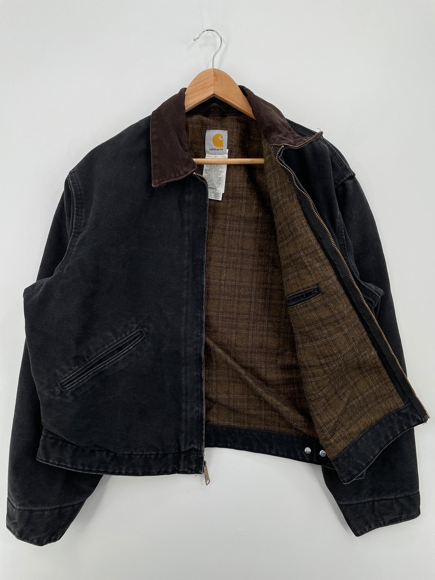 Vintage CARHARTT Size L Duck Zip- up Jacket / A8512