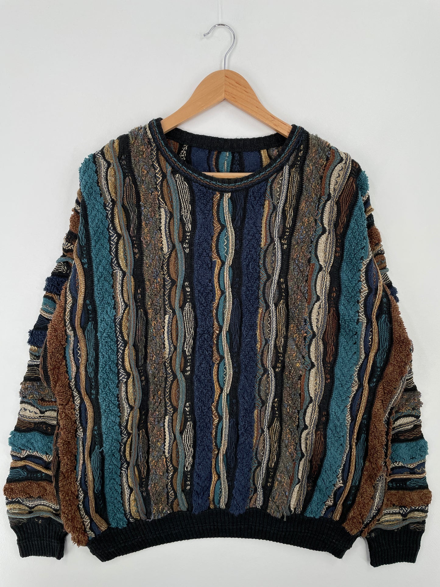 Vintage 3D COOGI- Style Size Approx.L Knit Sweater / A8693