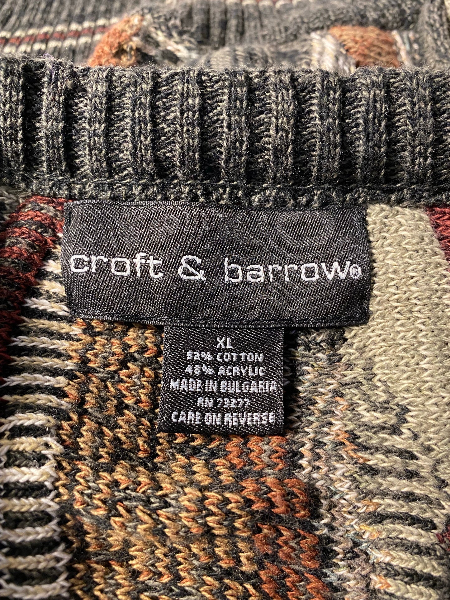 Vintage 3D COOGI- Style Size XL Knit Sweater/ A7907