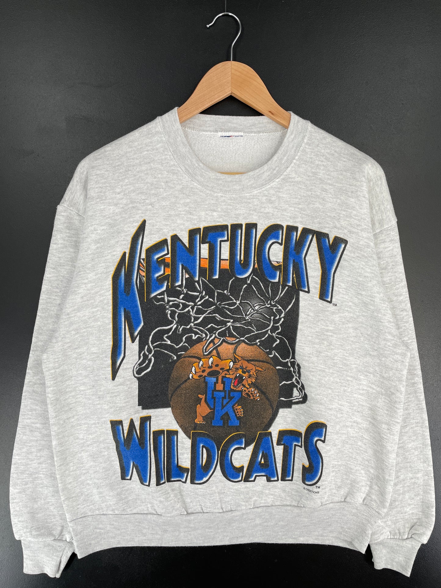 90’s KENTUCKY WILDCATS Size Approx.L College Sweat-Shirt / E5912S