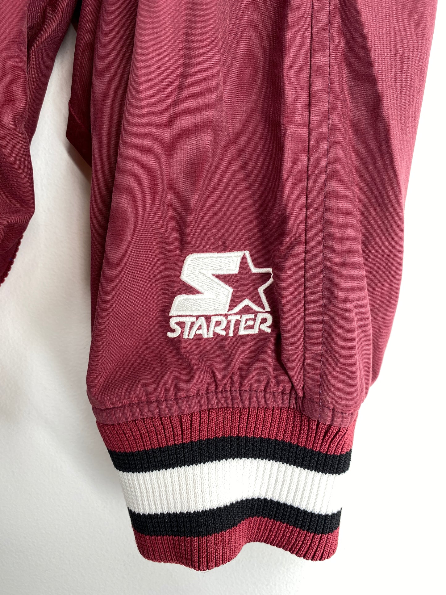 90’s STARTER x MISSISSIPPI STATE Size XL Vintage College Nylon Jacket / A5291