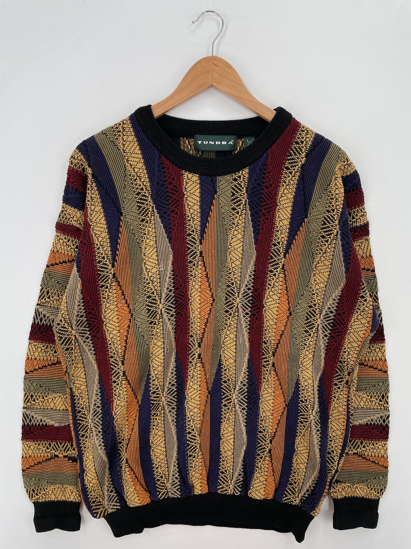 Vintage 3D COOGI-Style Size L Knit Sweater / A7664