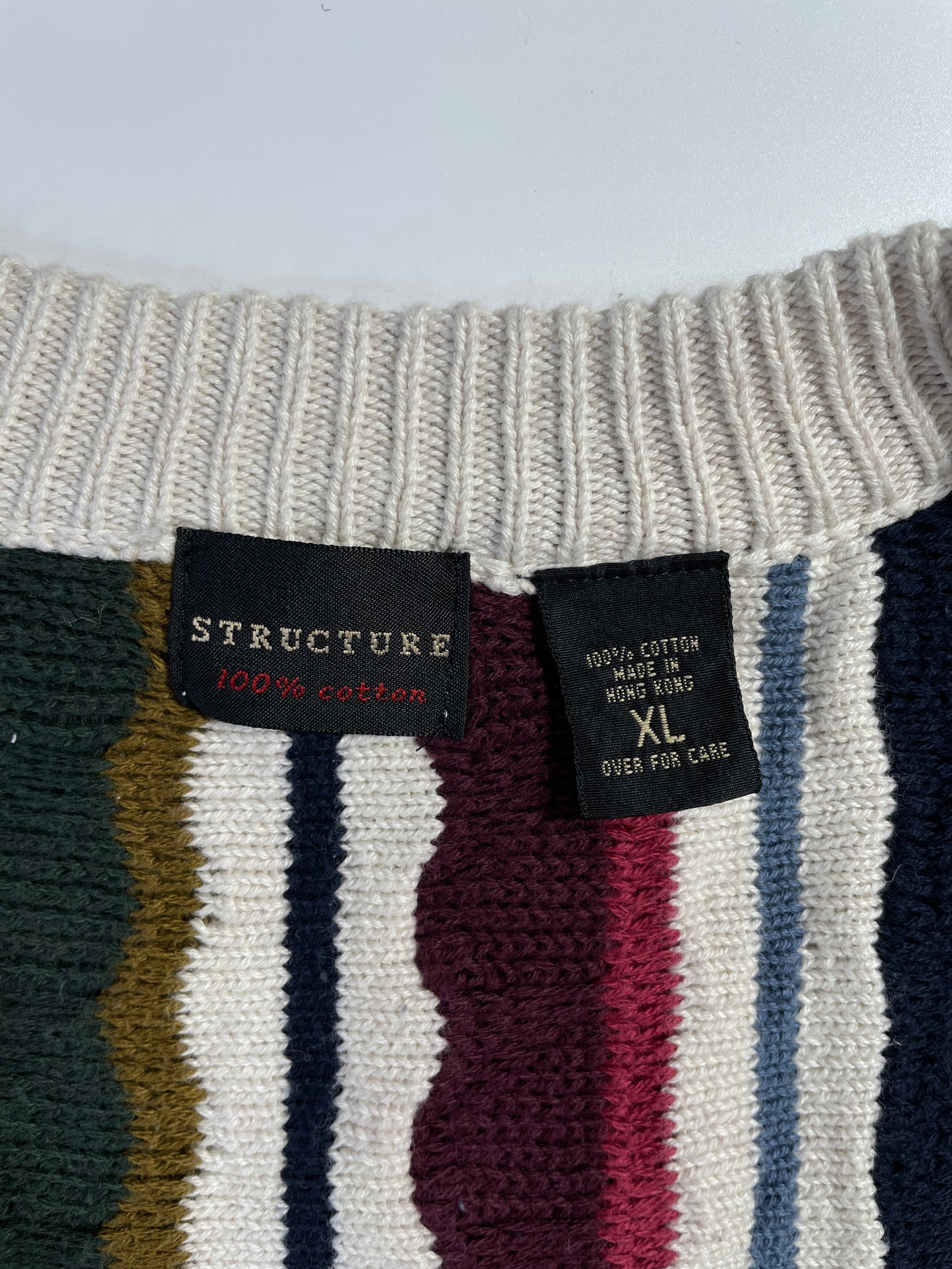 Vintage 3D COOGI- Style Size XL Knit Cardigan / A8458