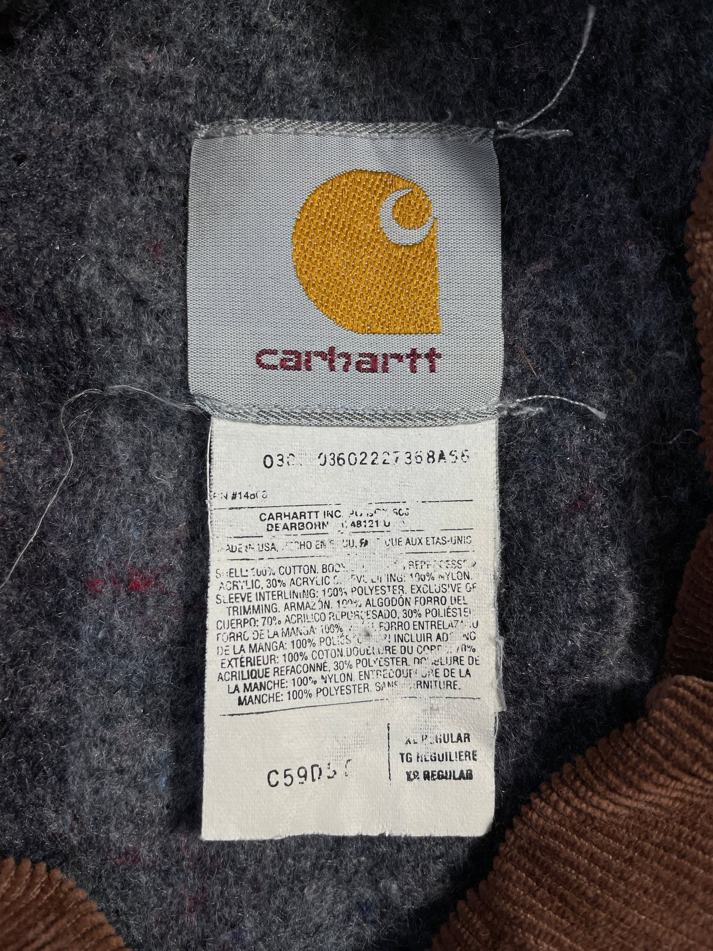 Vintage CARHARTT Size XL Denim Jacket / A8508