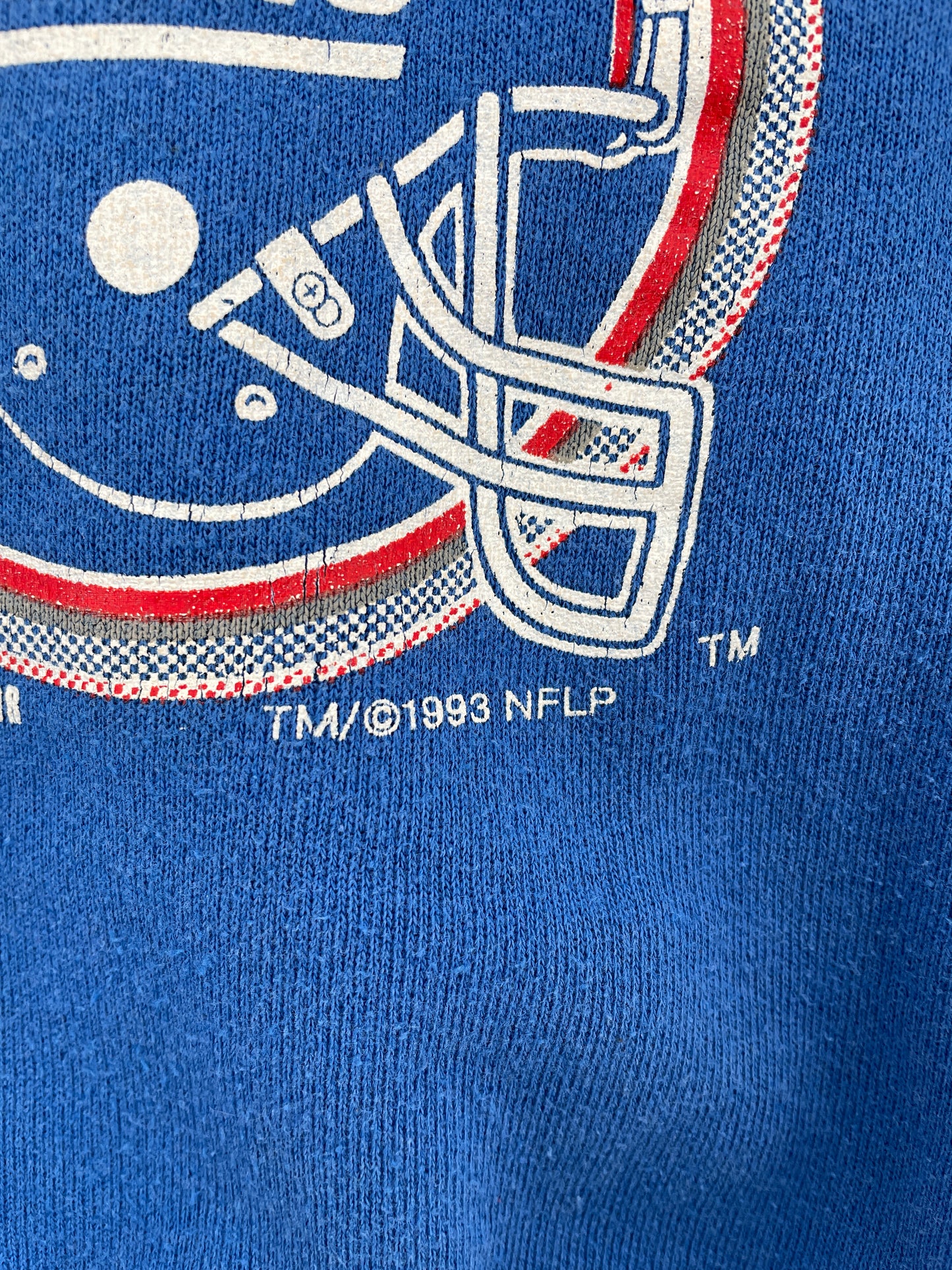 1993 NEW YORK GIANTS Made in USA Size XL Vintage NFL Sweat-Shirt / E4005S