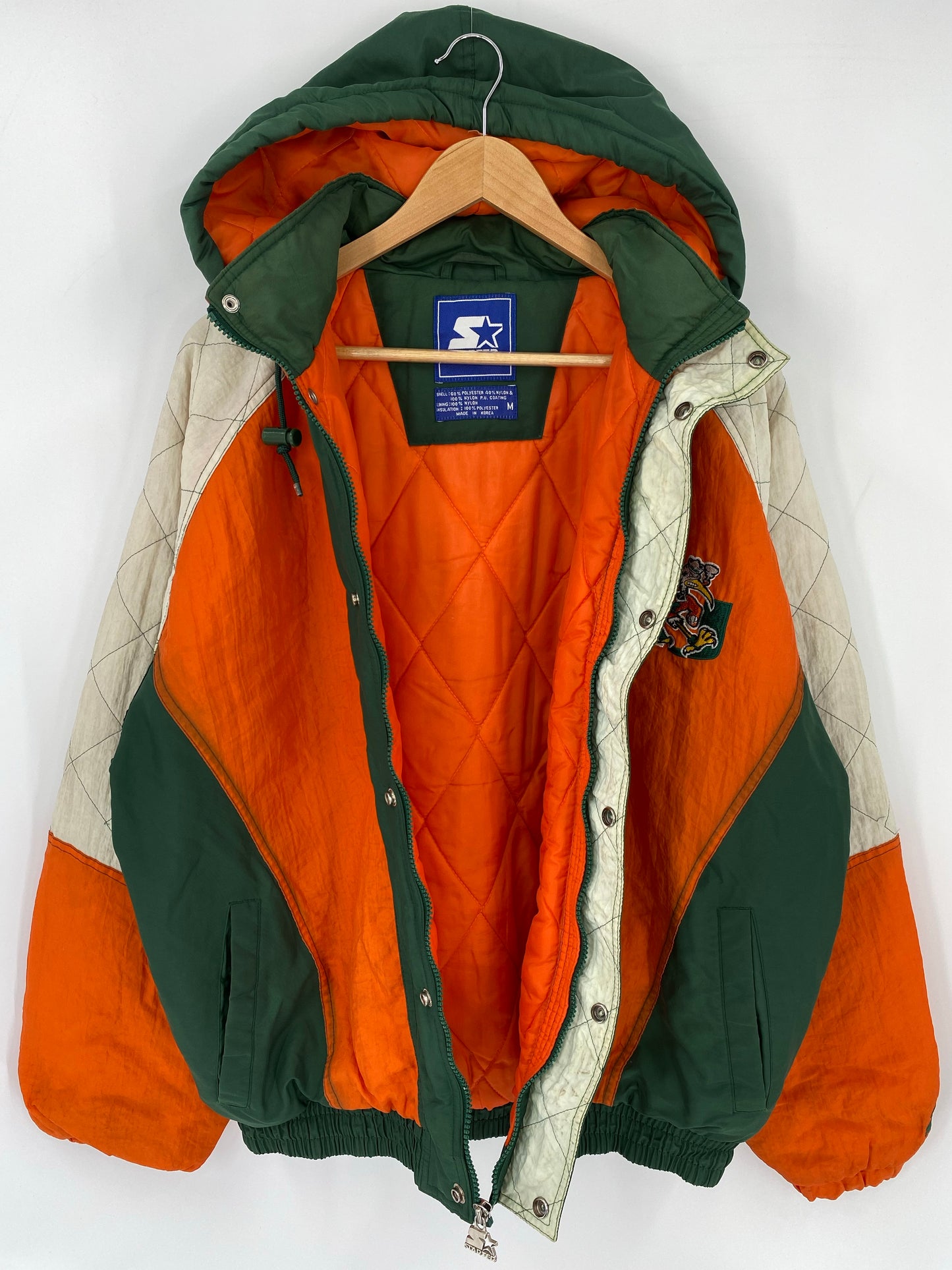 90’s STARTER x MIAMI HURRICANES Size M Nylon Jacket / K6910