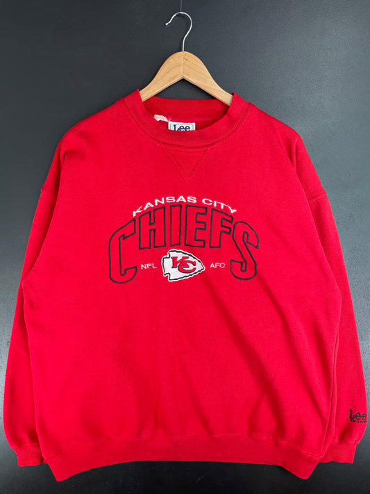 00’ KANSAS CITY CHIEFS Size XL Vintage NFL Sweat-Shirt / E1009