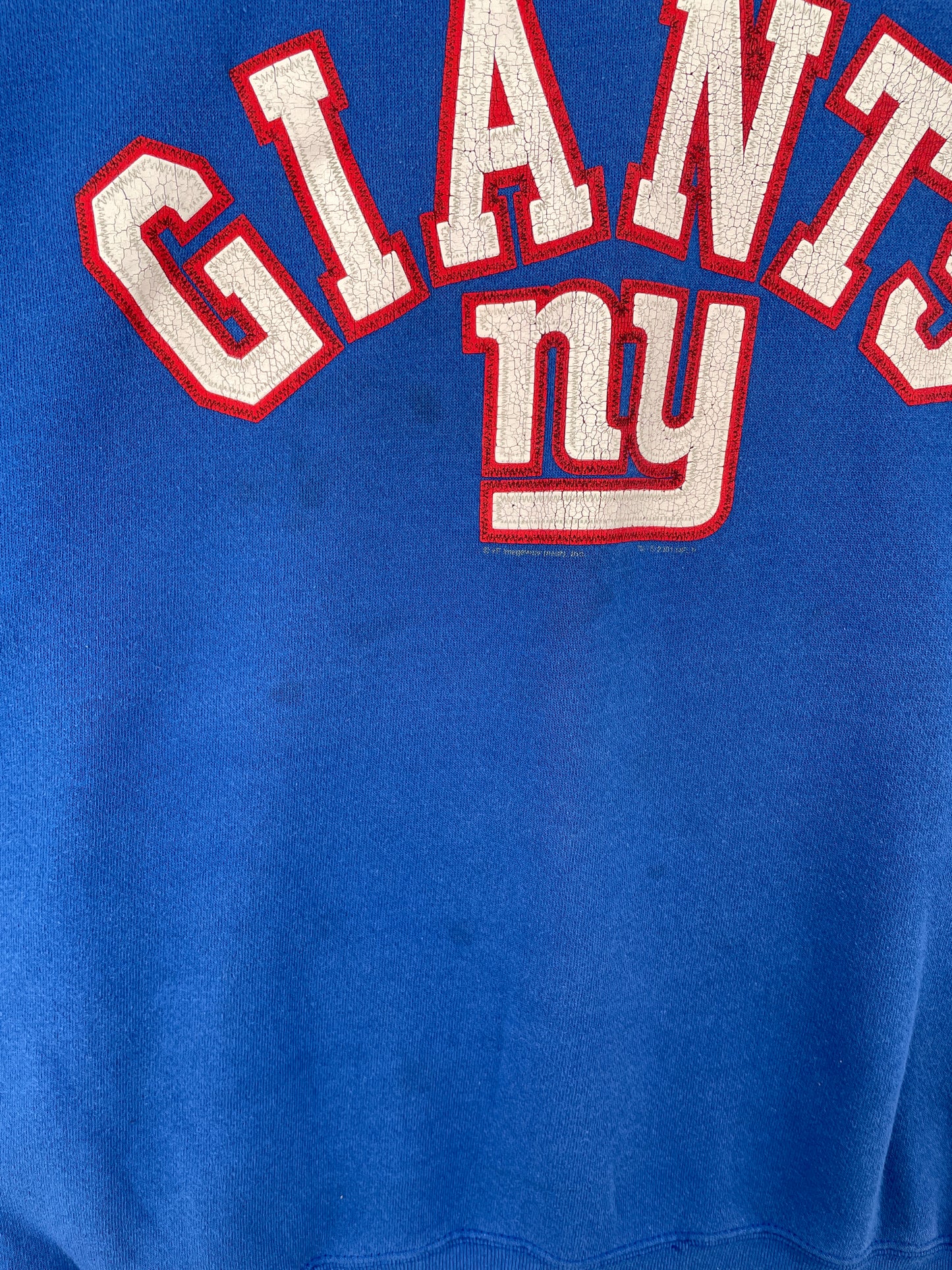 2001 NEW YORK GIANTS Size XXL Vintage NFL Sweat-Shirt / A9369