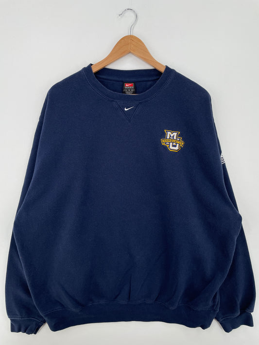 00' NIKE x MARQETTE Size XL Vintage College Sweat-shirt / A8487