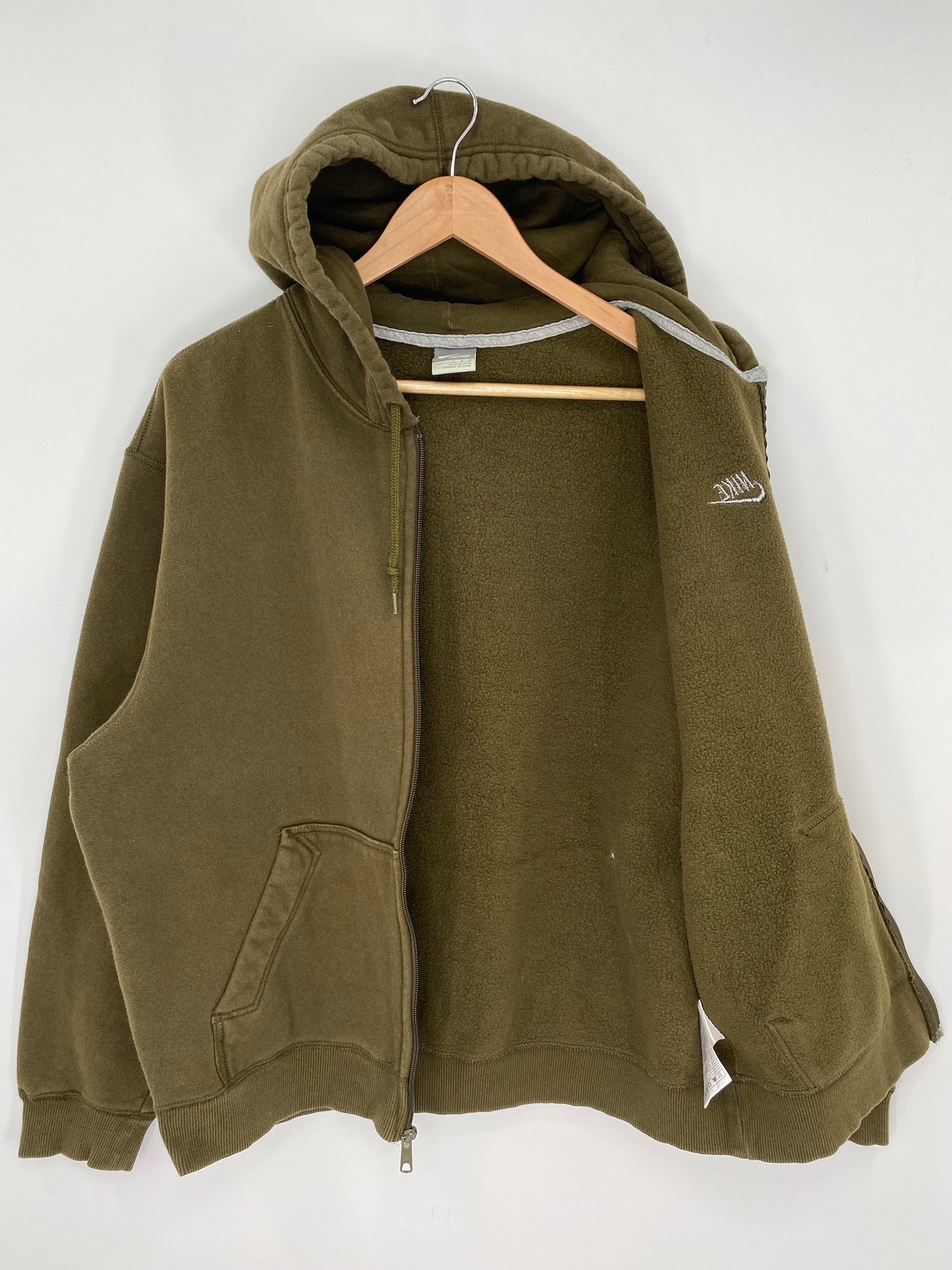 00' NIKE Size L Vintage Zip Up Hoodie Sweat-shirt / K9106