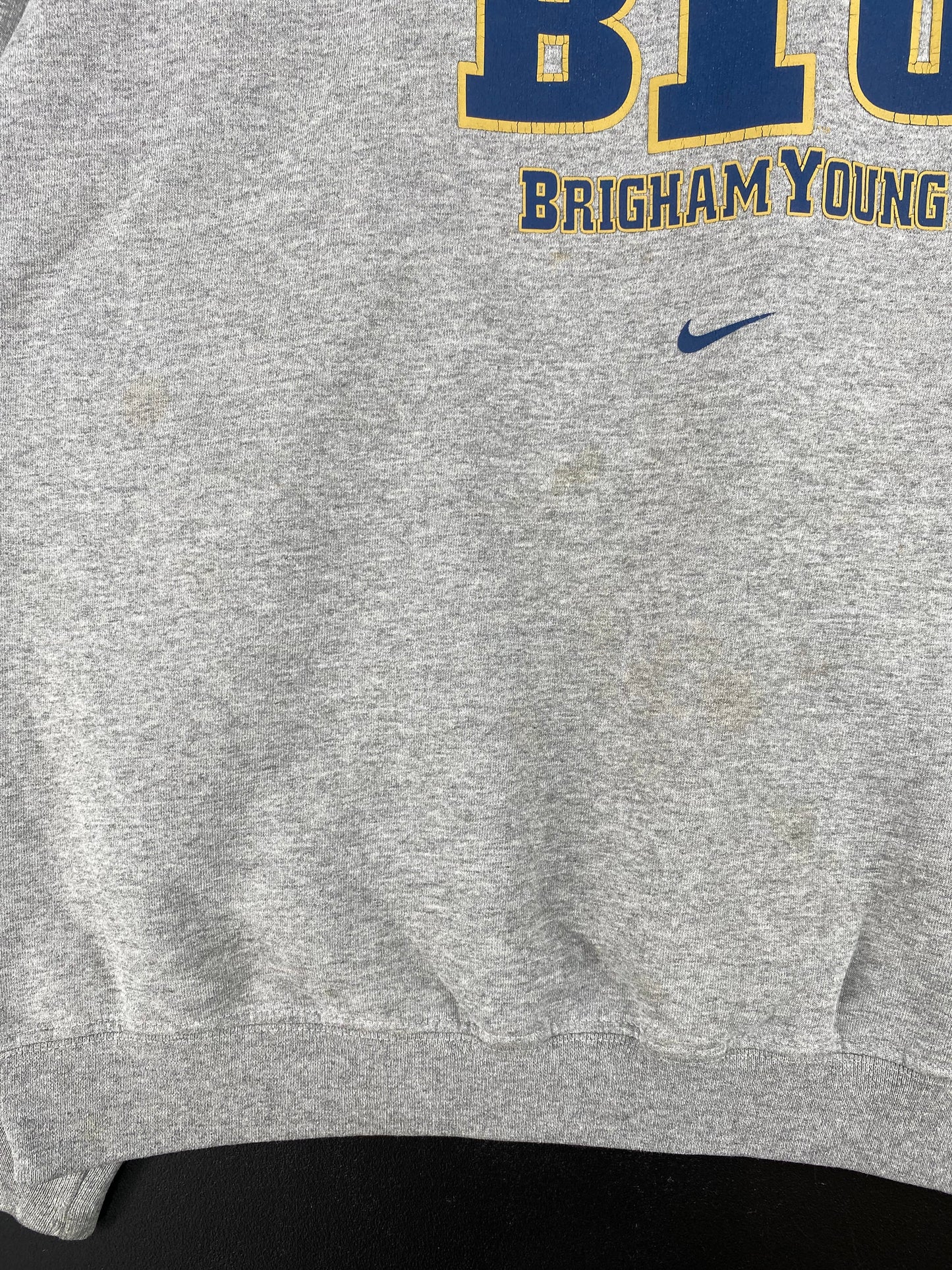 00' NIKE x BYU Made in USA Size L Vintage College Sweat-Shirt / E3640S