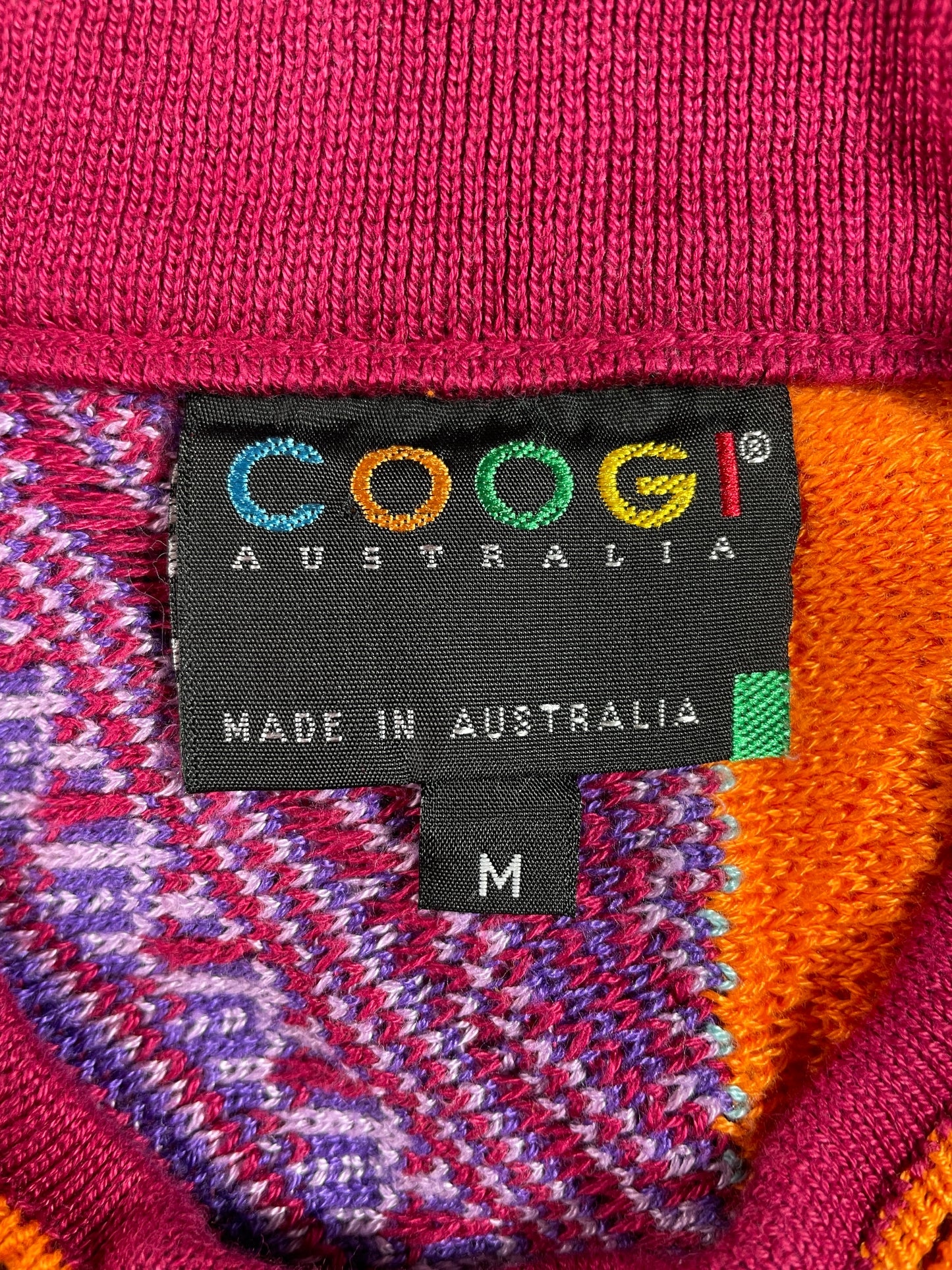 Vintage COOGI Size Ladies M Knit Cardigan Sweater / E1997K
