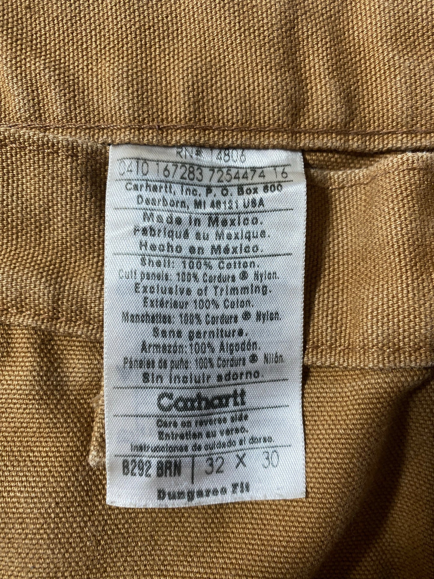 Vintage CARHARTT Size W32xL29 Double Knee Duck Pants / A8107