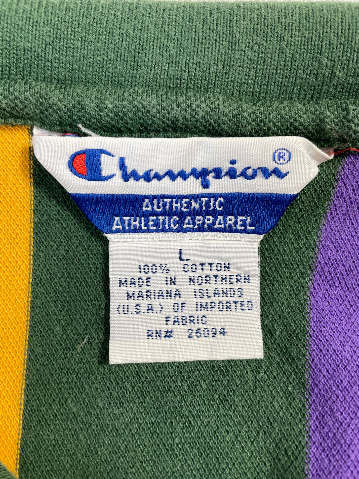 Vintage CHAMPION x ATLANTA OLYMPIC Size L Vintage Polo Shirt / E84