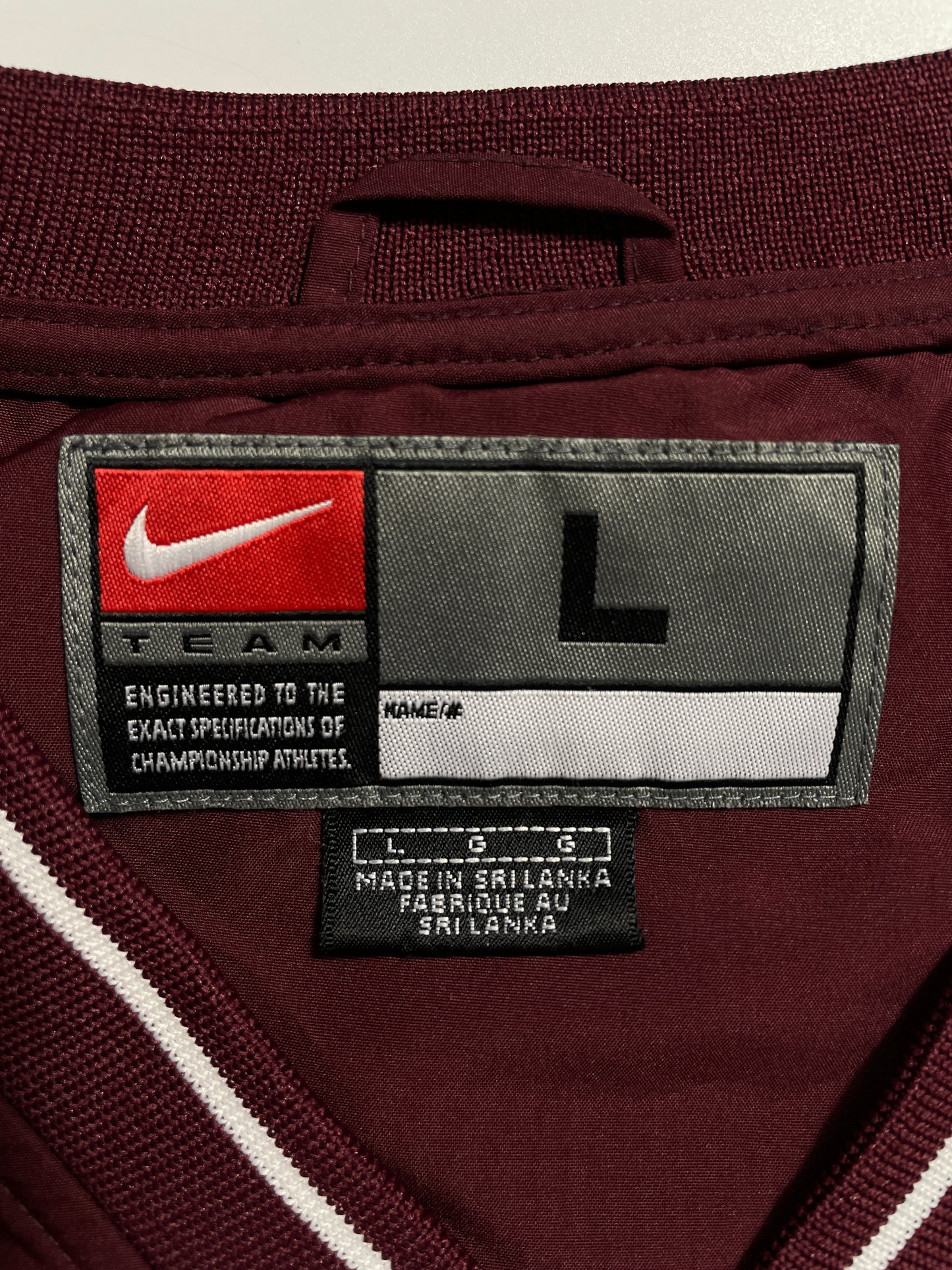 00's NIKE x TEXAS A&M Size L Vintage College Nylon Jacket / A9557