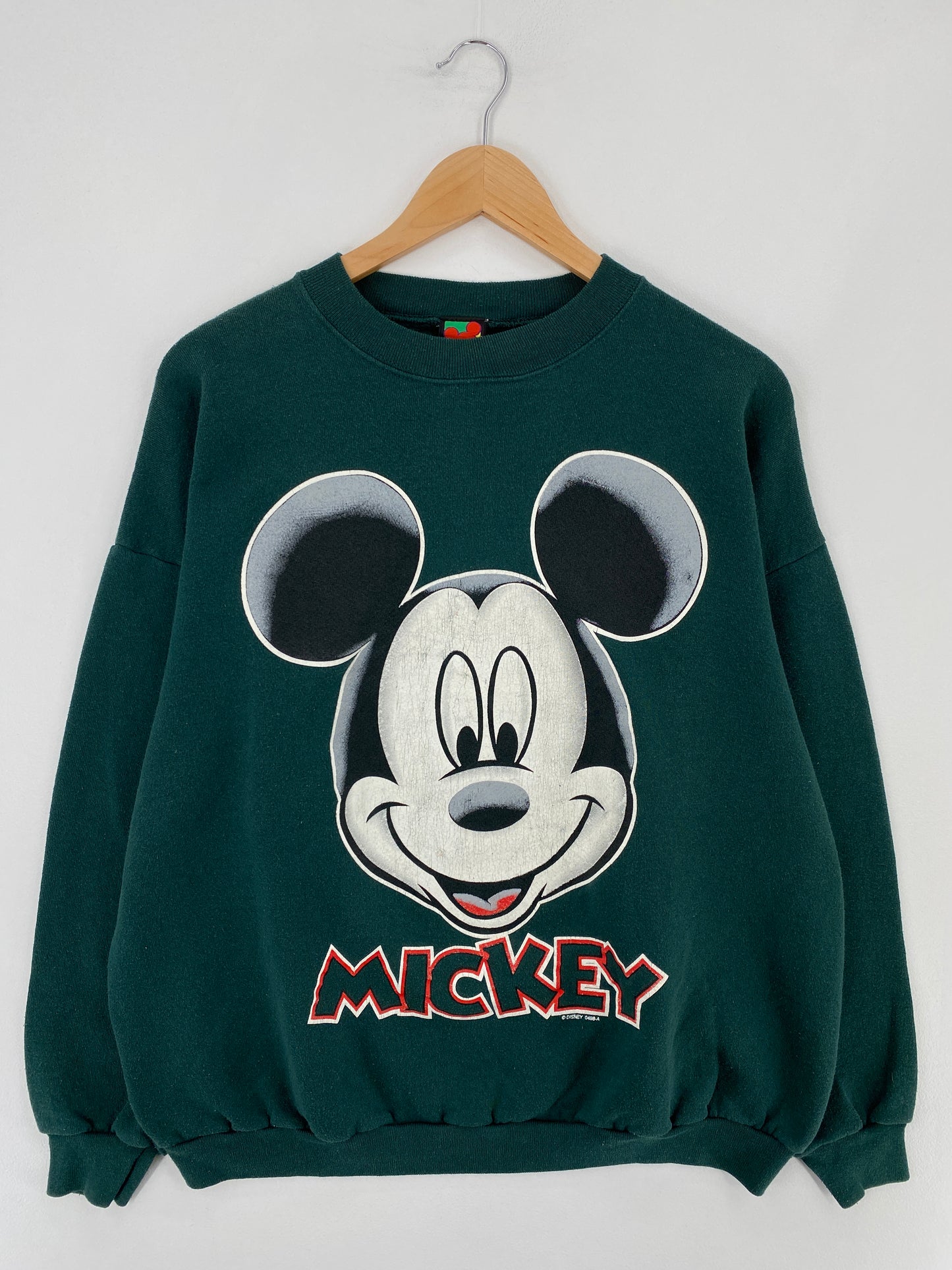 90’s DISNEY MICKEY Size Approx.L Vintage Sweat-Shirts / E1989S