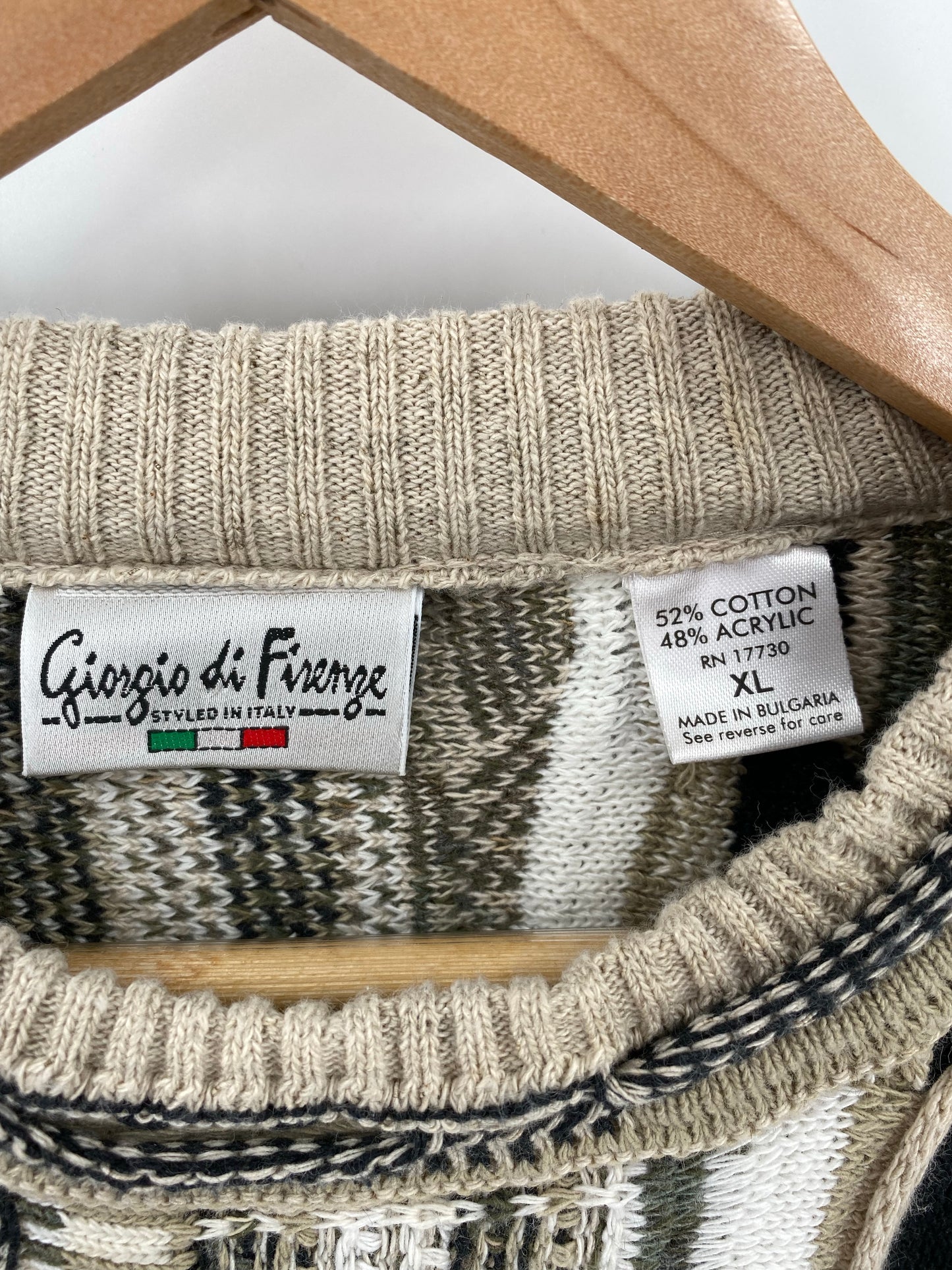 Vintage 3D COOGI- Style Size XL Knit Sweater / K6230