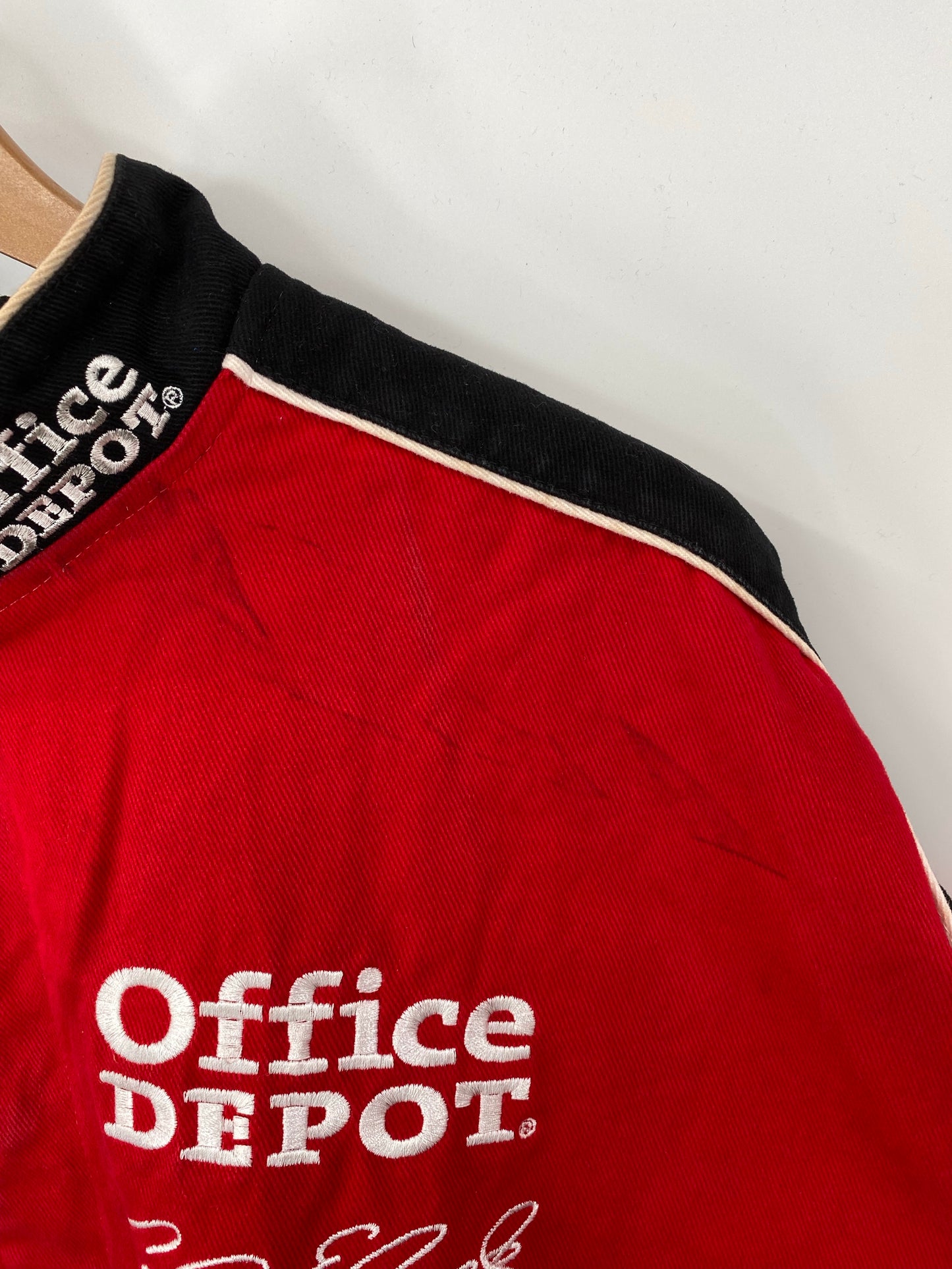 Vintage NASCAR OFFICE DEPOT x CARL EDWARDS Size XXXXL Racing Jacket / K9218