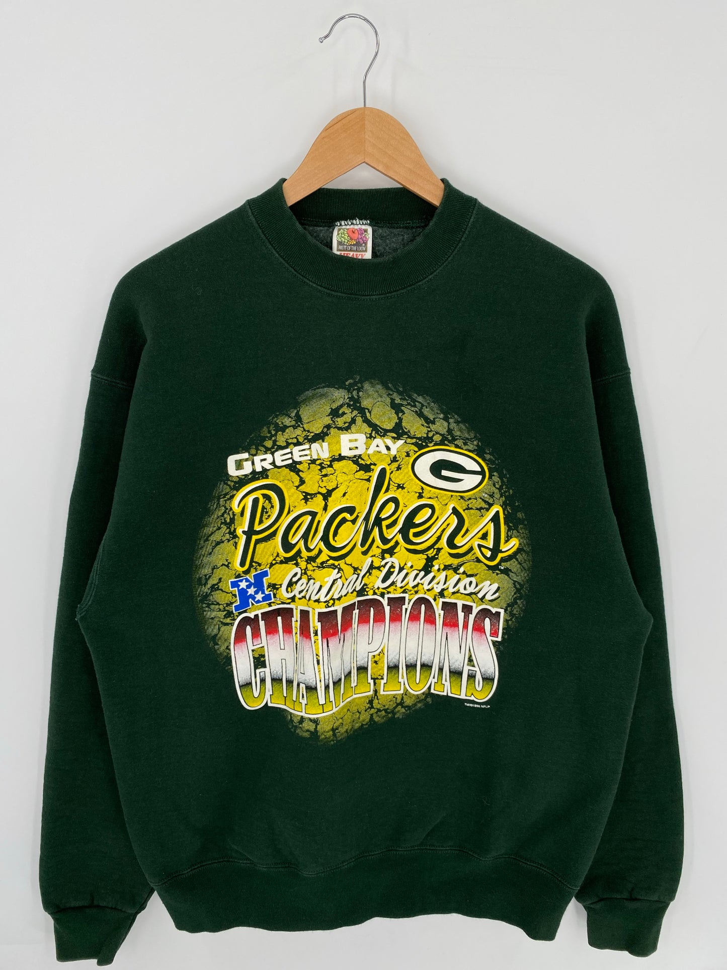 1996 GREEN XBAY PACKERS Made in USA Size XL Vintage NFL Sweat-Shirt/ K8074
