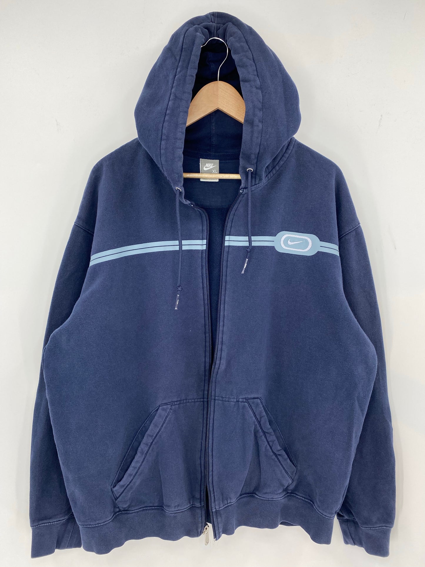 00' NIKE Size XL Vintage Zip-up Hoodie Sweat shirt / K8024