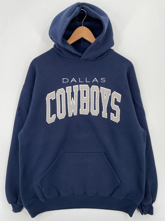 90’s RUSSELL x DALLAS COWBOYS Made in USA Size XL Vintage NFL Hoodie Sweat-Shirt / A7816