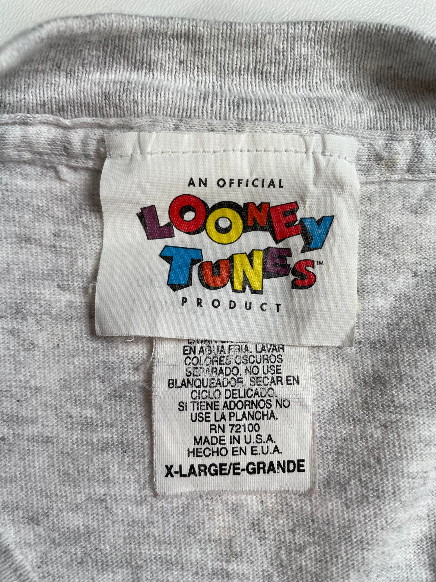 1995 LOONEY TUNES TAZ HALLOWEEN Made in USA Size XL Vintage T-Shirt / A2160