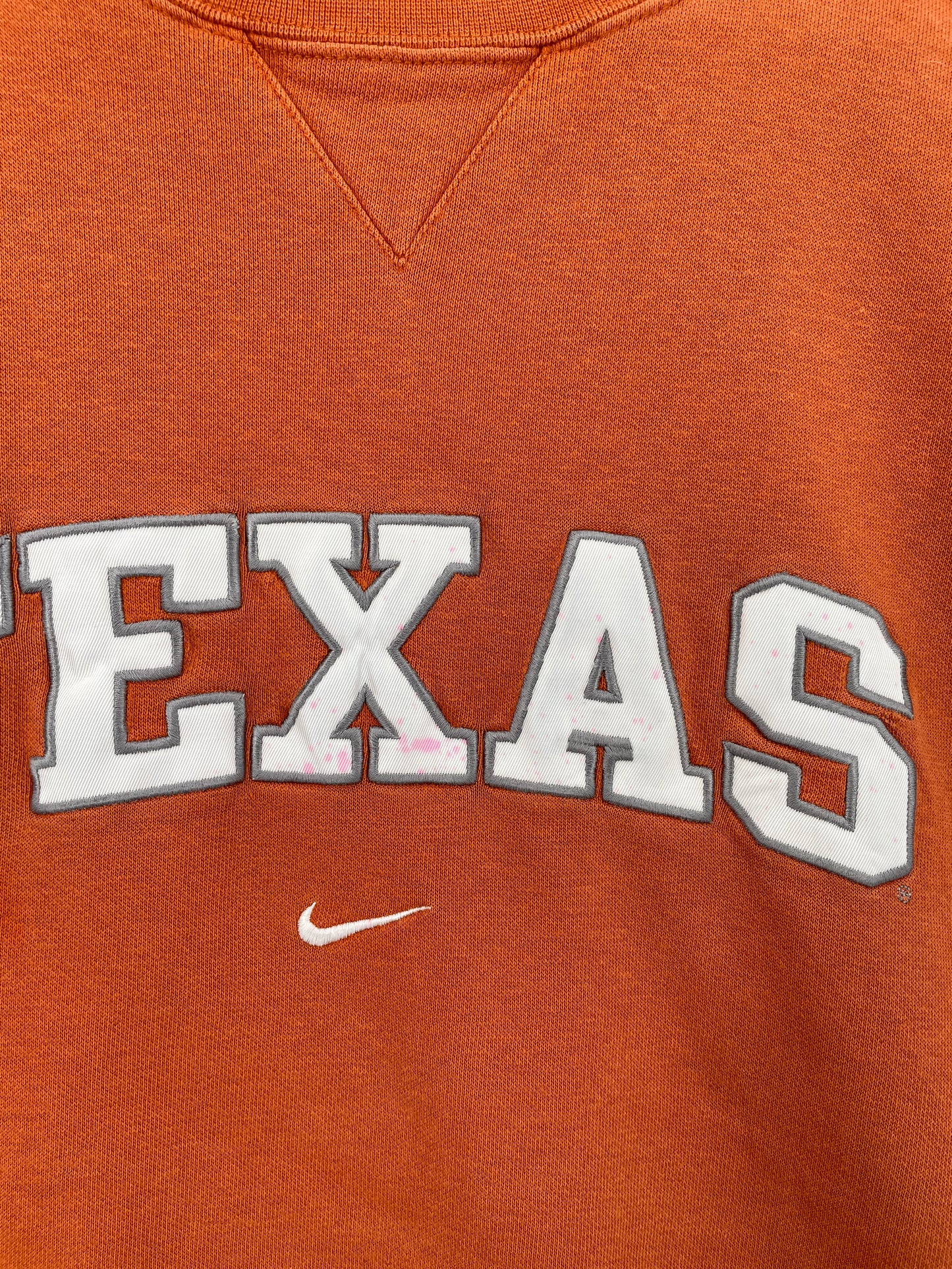00' NIKE x TEXAS Size XL Vintage College Sweat-Shirt / A7070