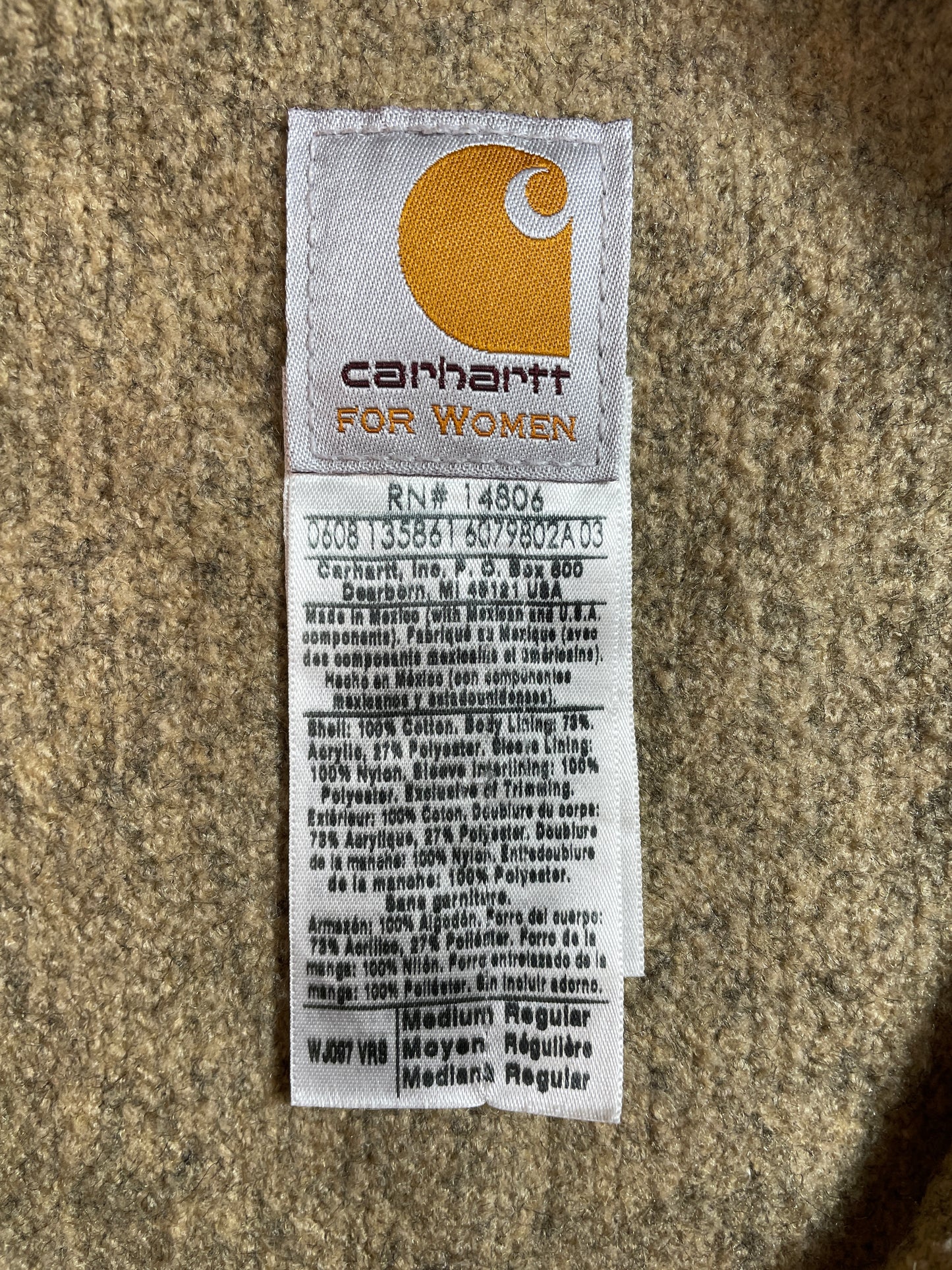 Vintage CARHARTT Size Ladies.M Duck Jacket / E3978J