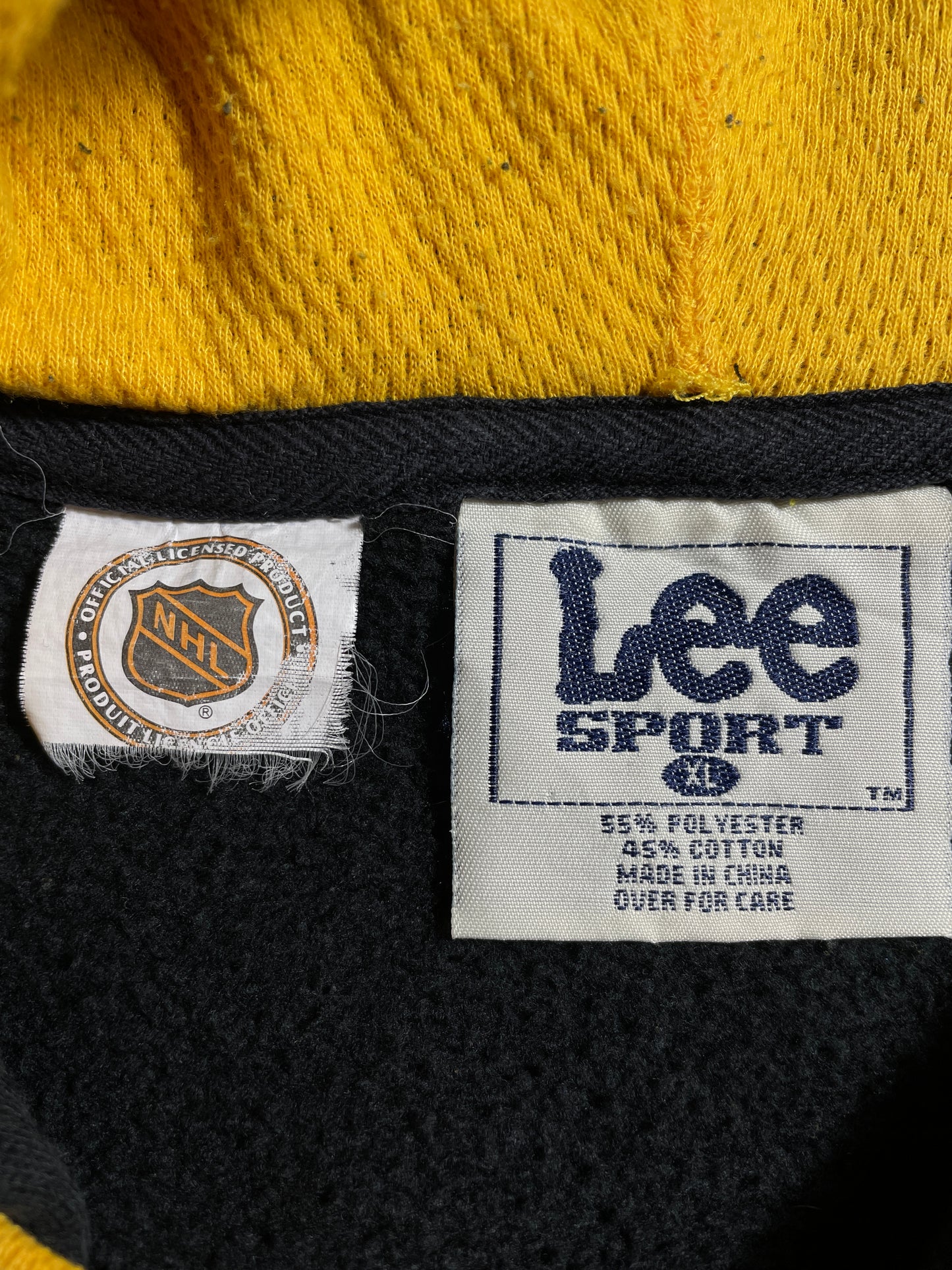 00' BOSTON BRUINS Size XL Vintage NHL Hoodie Sweat-shirt / E109