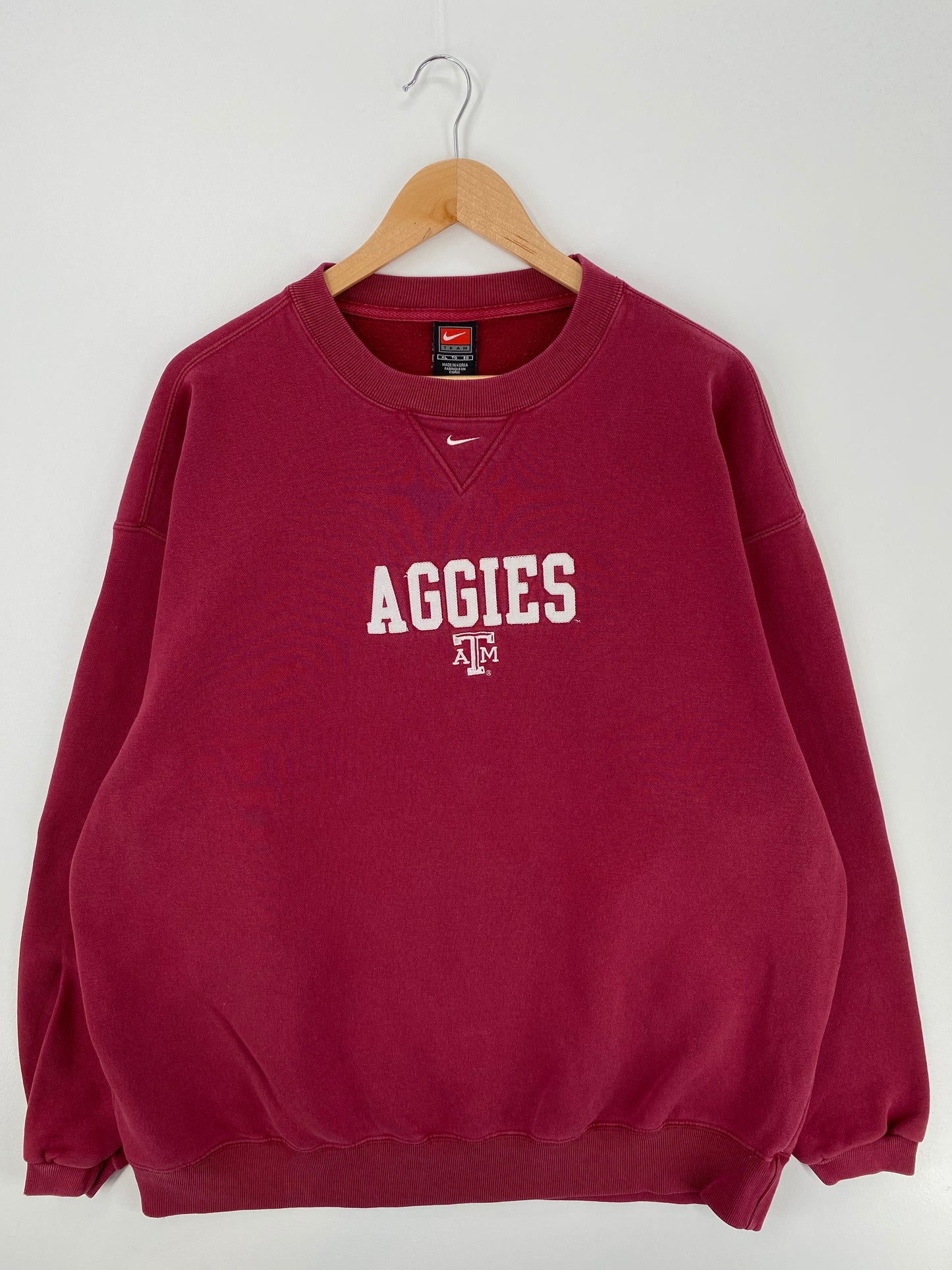 00' NIKE TEXAS T&M AGGIES Size XL Vintage College Sweat-Shirts/ A813