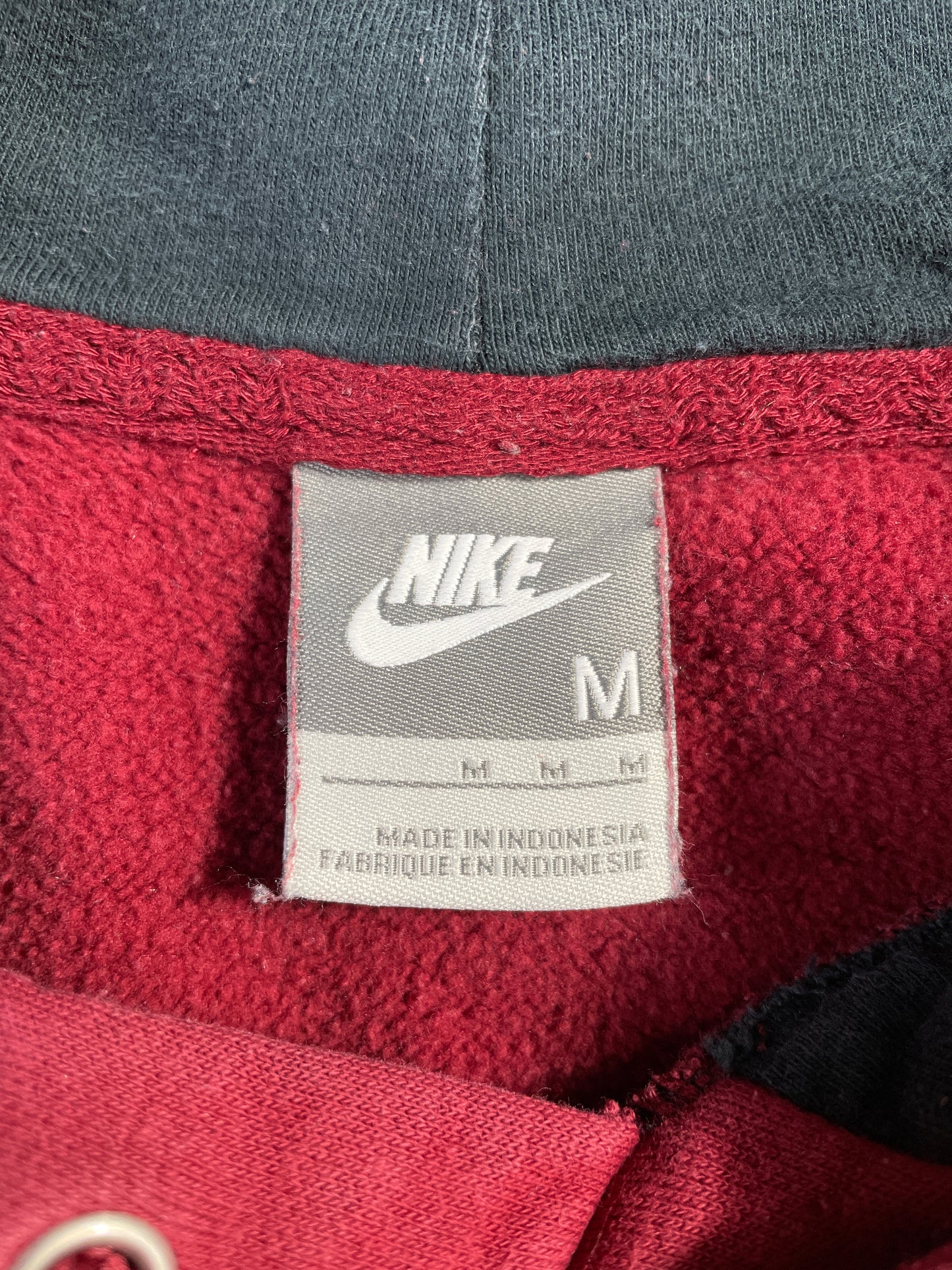 00’ NIKE MINI SWOOSH Size M Hoodie Sweat-Shirt / E98