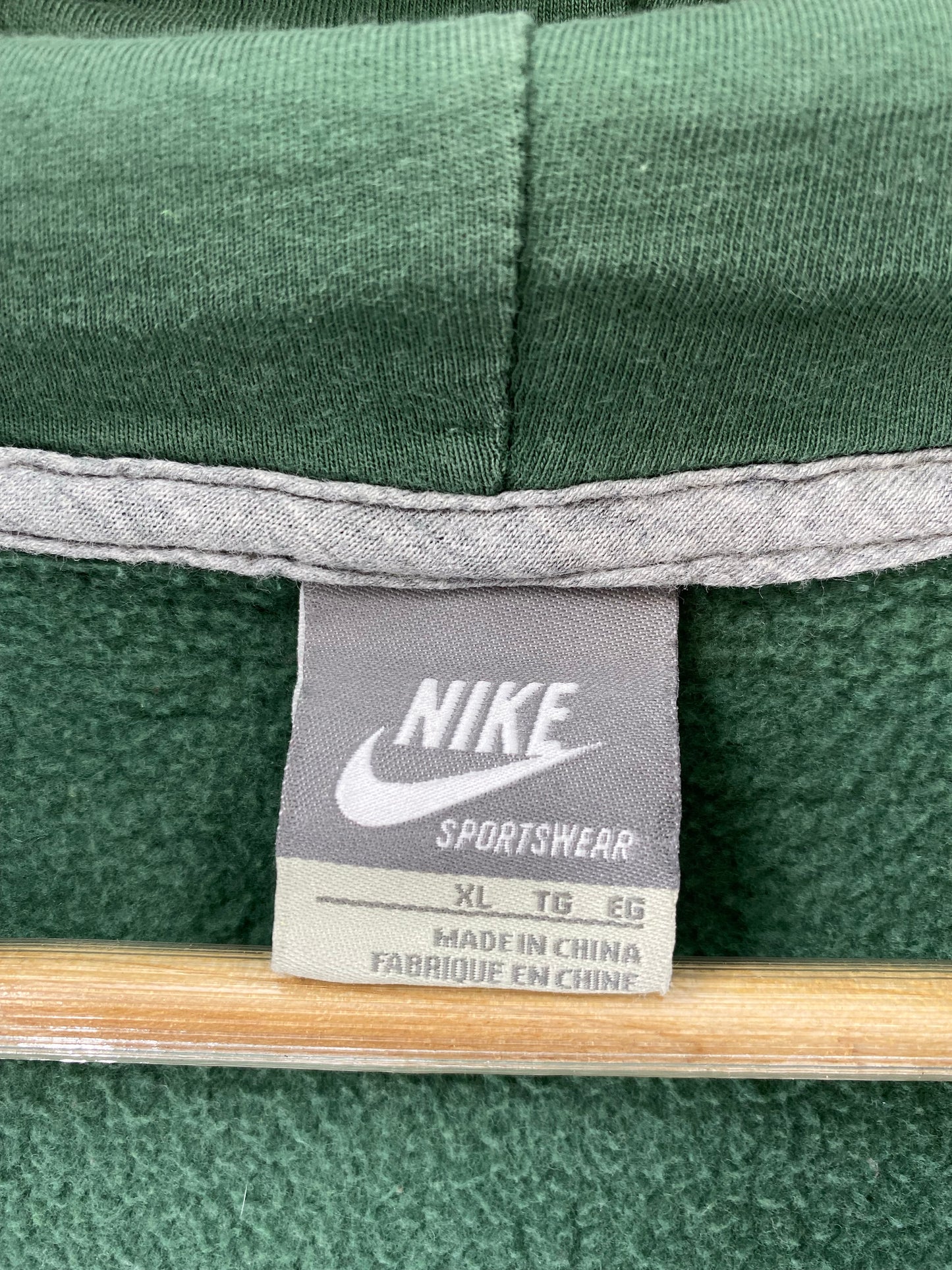 00' NIKE Size XL Vintage Zip Up Hoodie Sweat shirt / K6236
