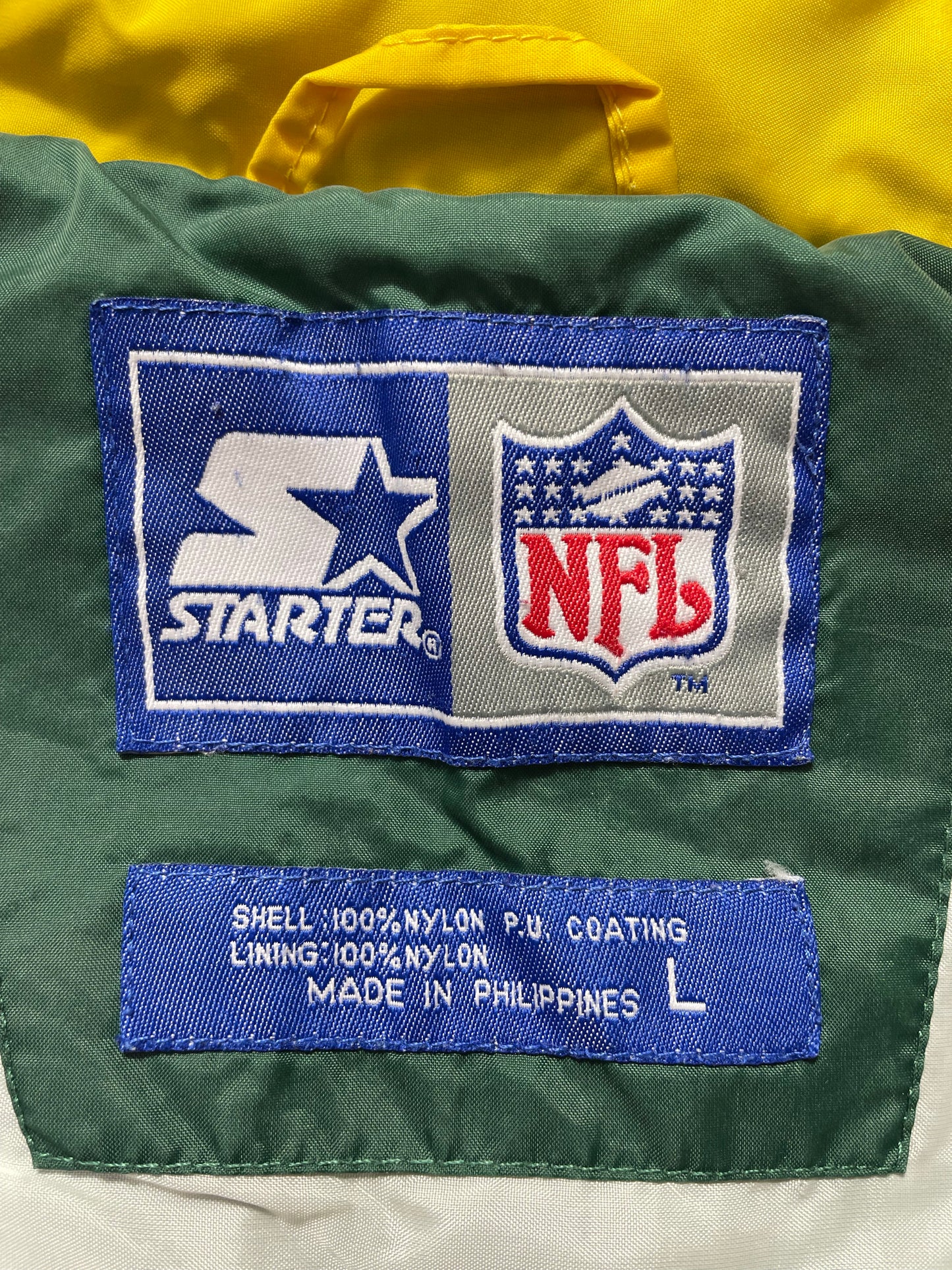 90's STARTER x PACKERS Size L Vintage NFL Nylon Jacket / K6274