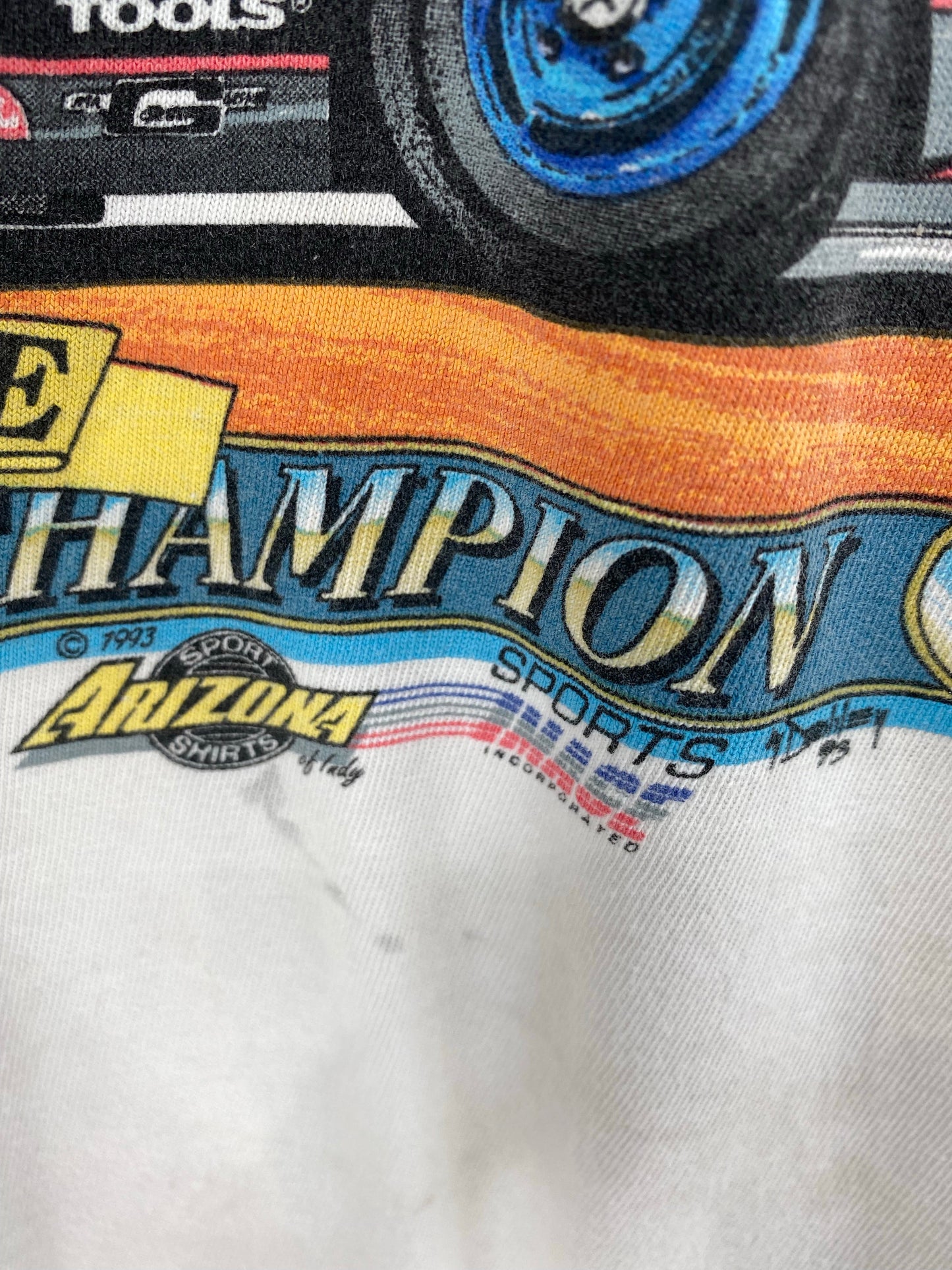 1993' DALE EARNHARDT Made in USA Size XL Vintage Racing T-Shirts / A6172