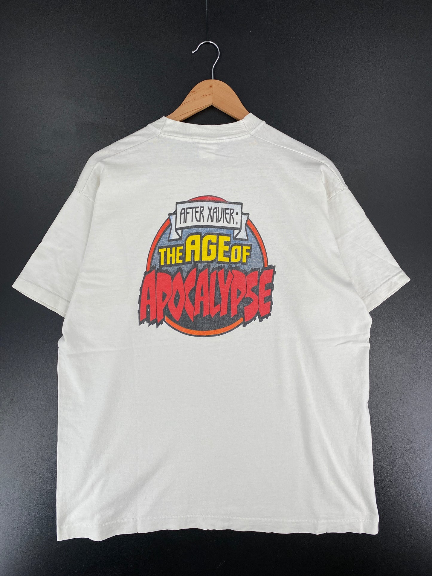 1995 MARVEL COMICS AFTER XAVIER: AGE OF APOCALYPSE Made in USA Size XL Vintage T-Shirt / E6324T
