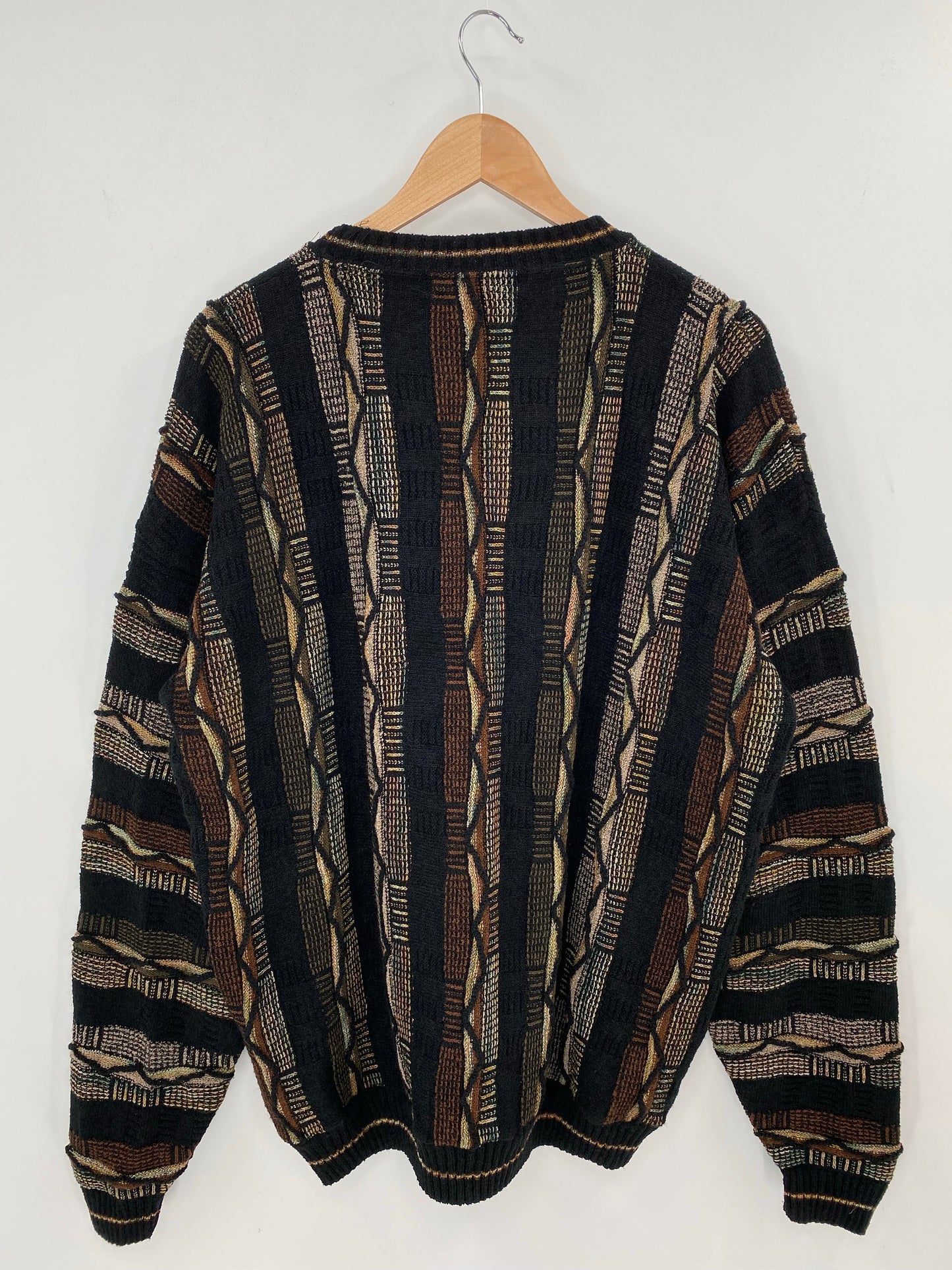 Vintage 3D COOGI- Style Made in USA Size L Knit Sweater / K8058